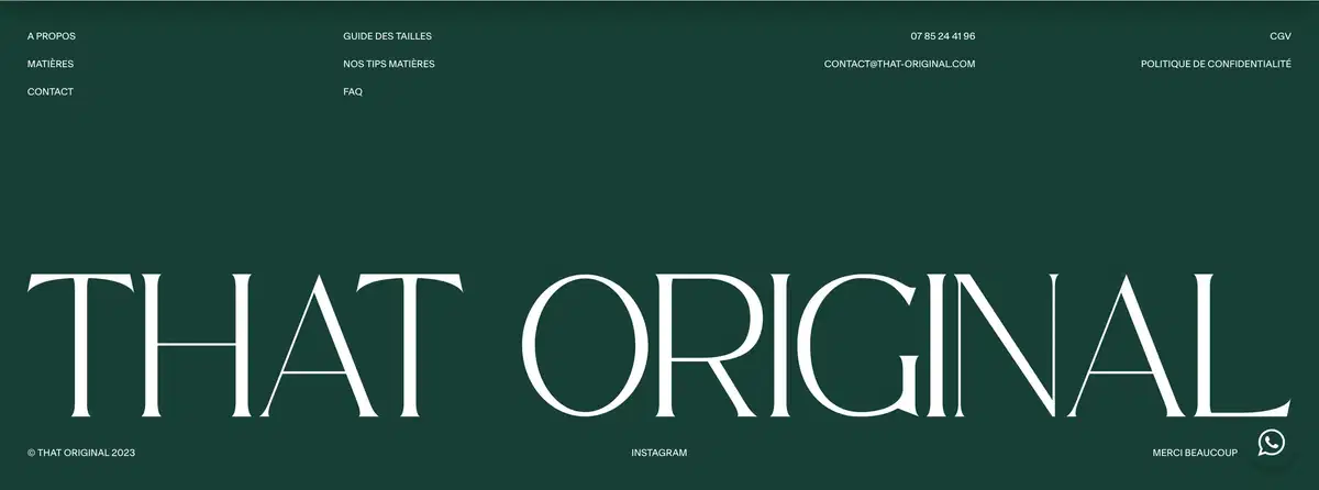 That Original Home Section Footer