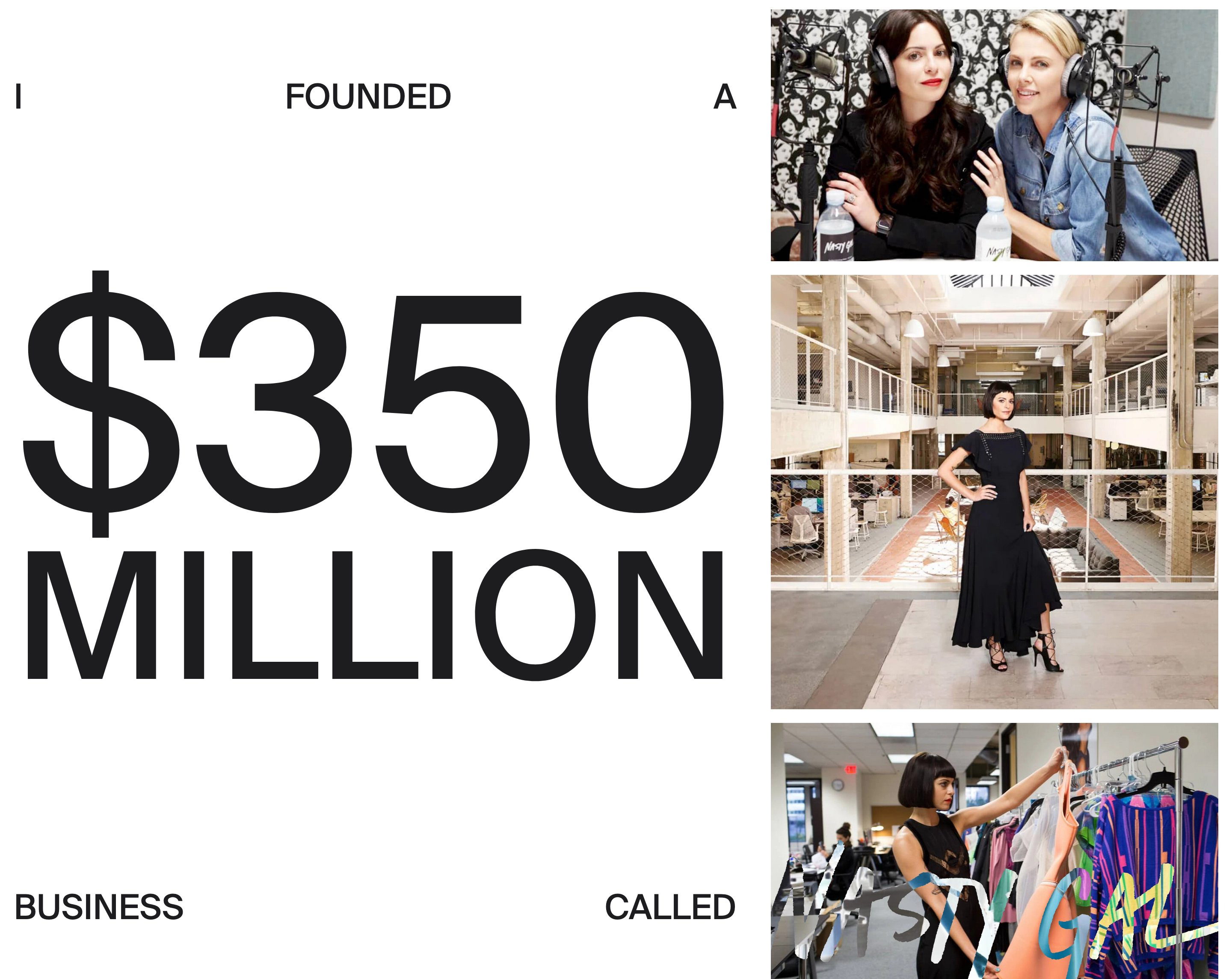 Sophia Amoruso Home Page Section Founded Business
