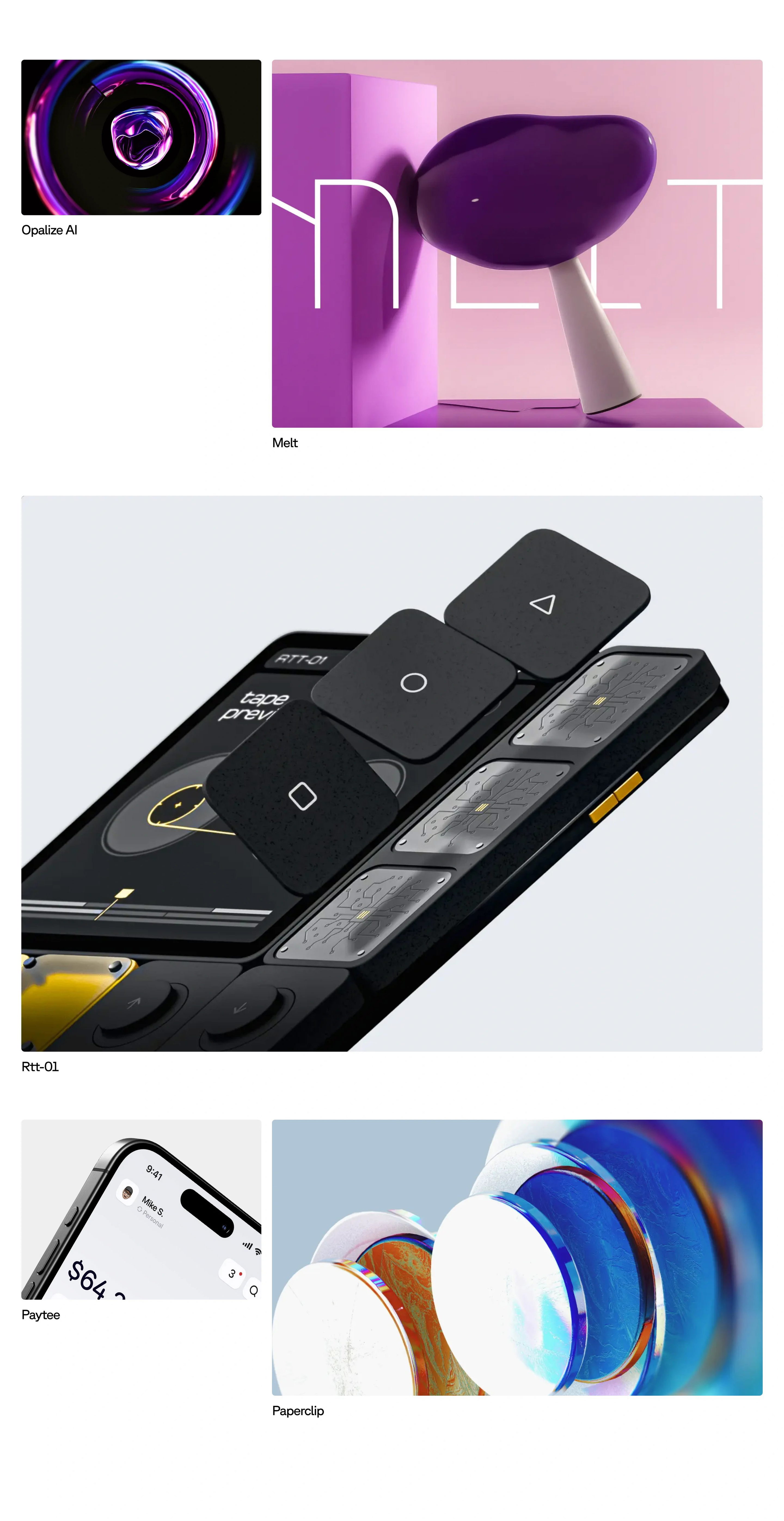 Riotters Home Page Section Works