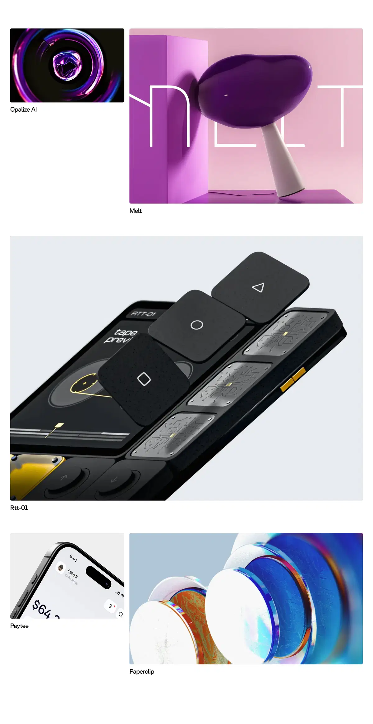 Riotters Home Page Section Works