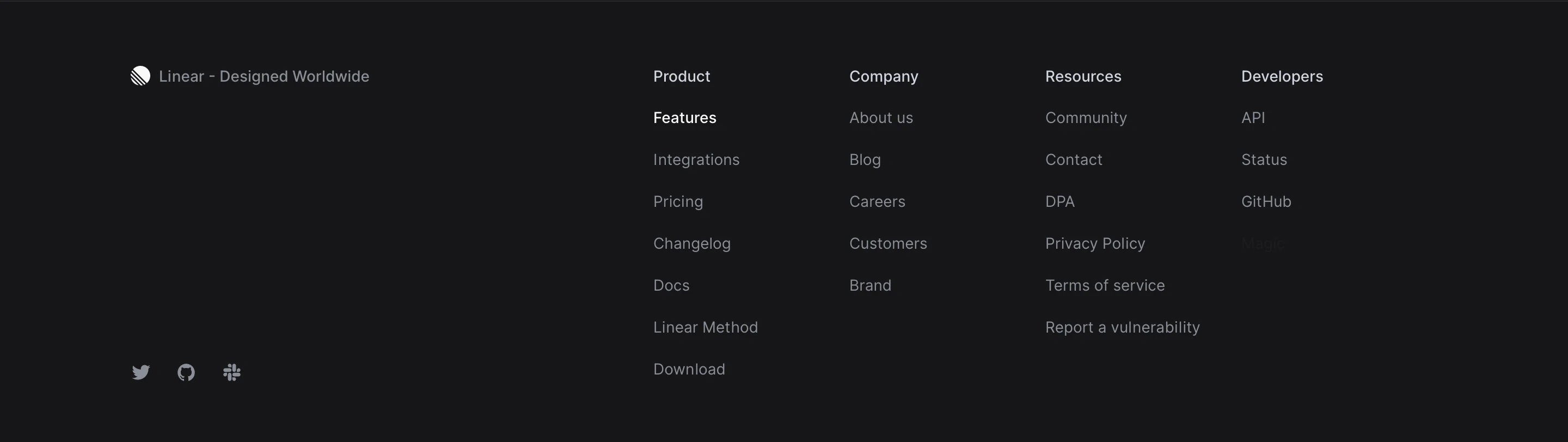 Linear Ask Page Section CTA