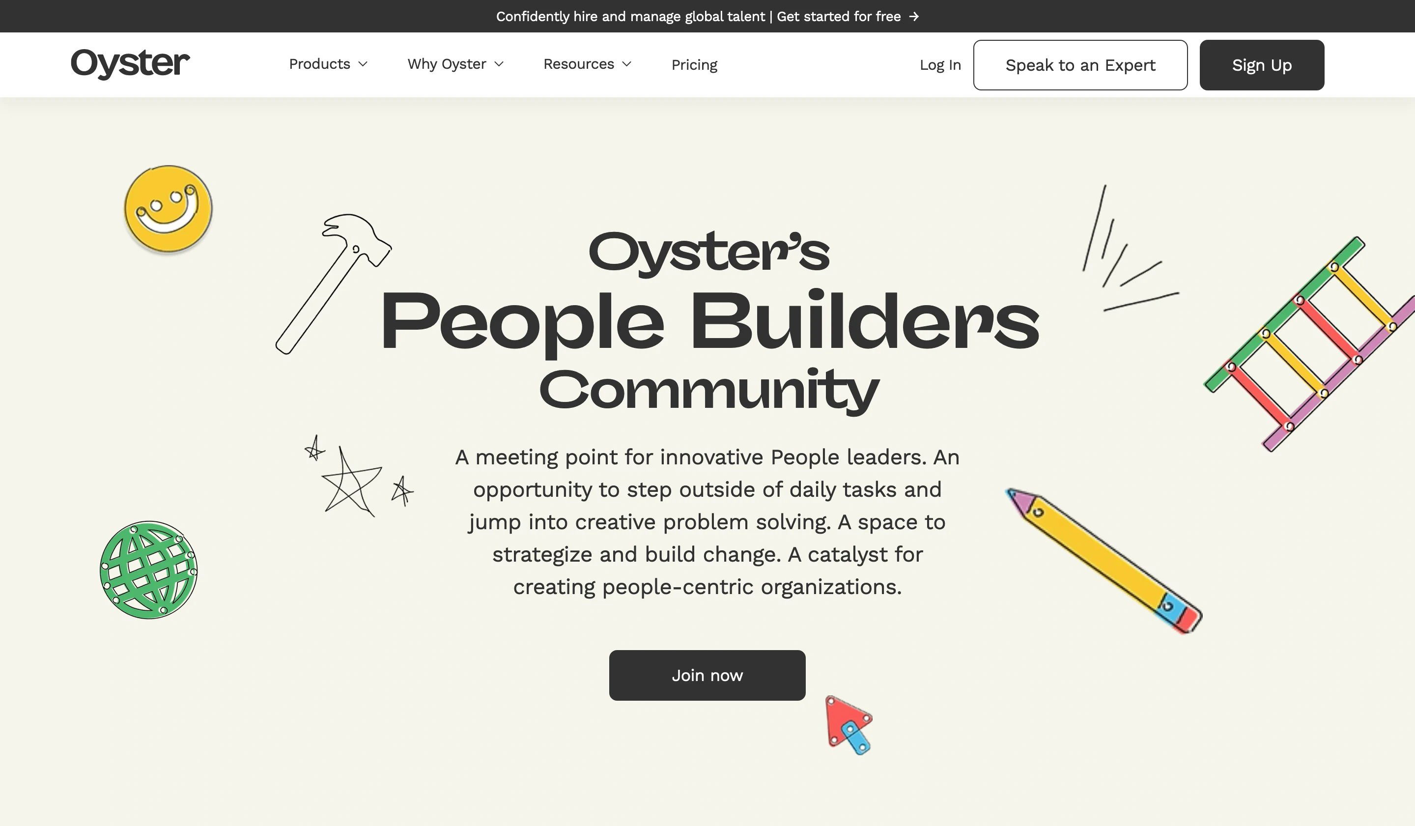 Oyster People Page Section Hero