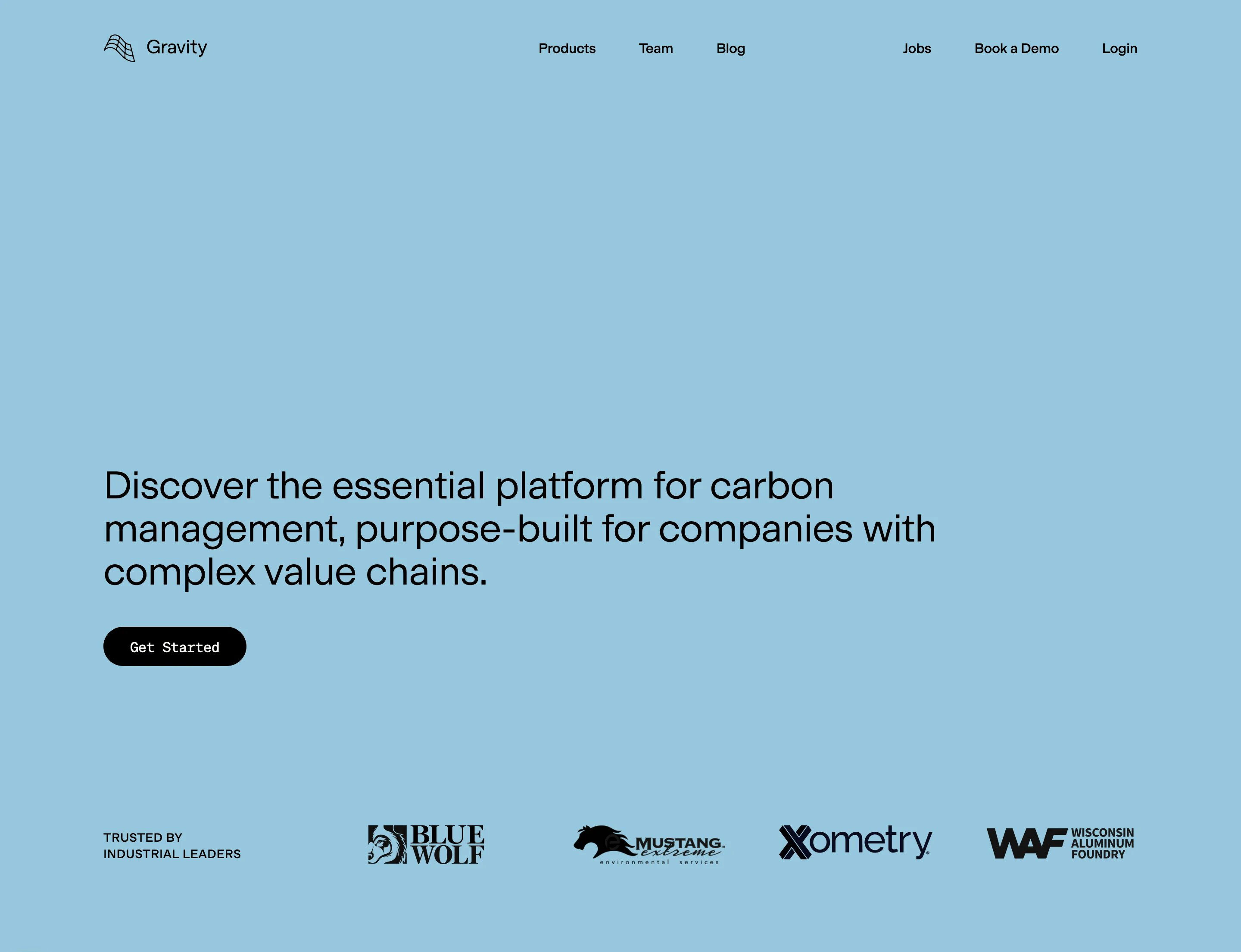 Gravity Climate Home Page Section Hero