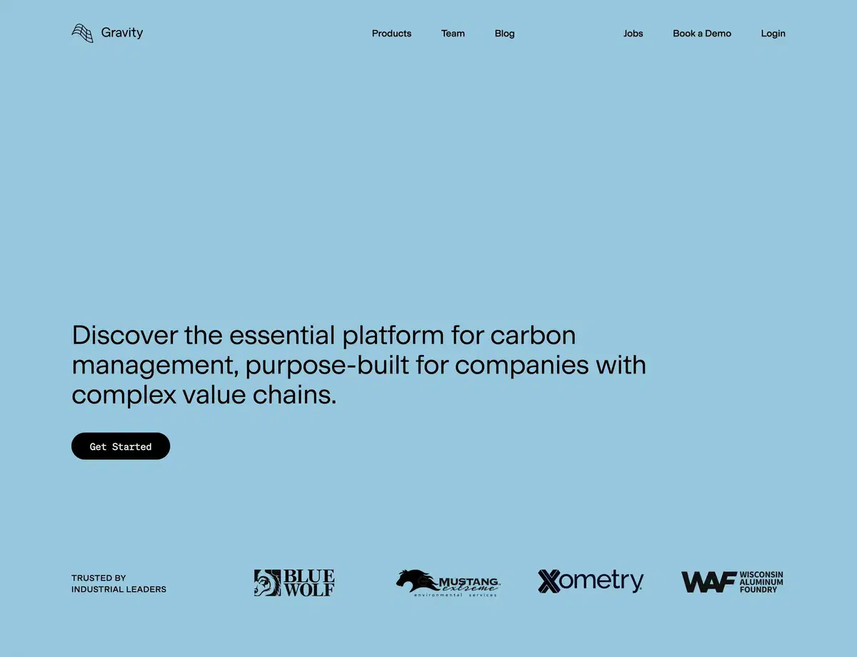 Gravity Climate Home Page Section Hero
