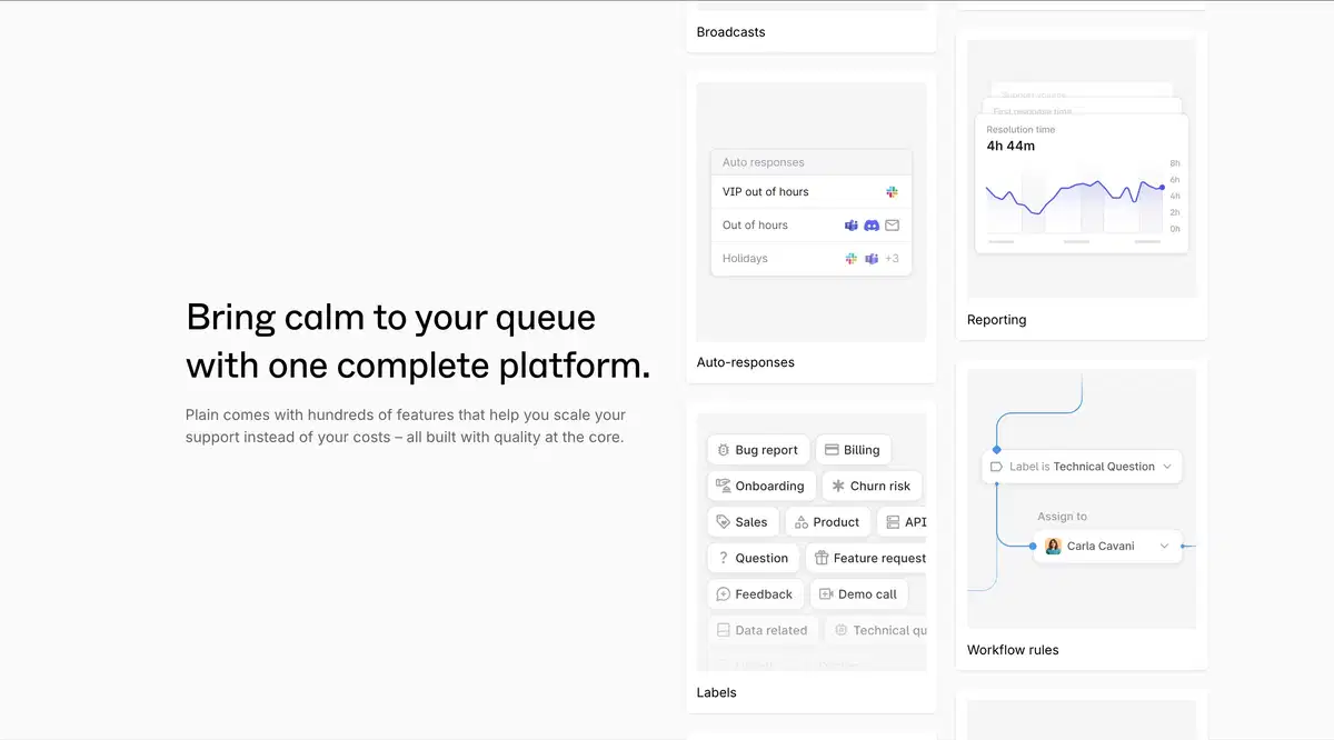 Plain Home Page Section Complete Platform