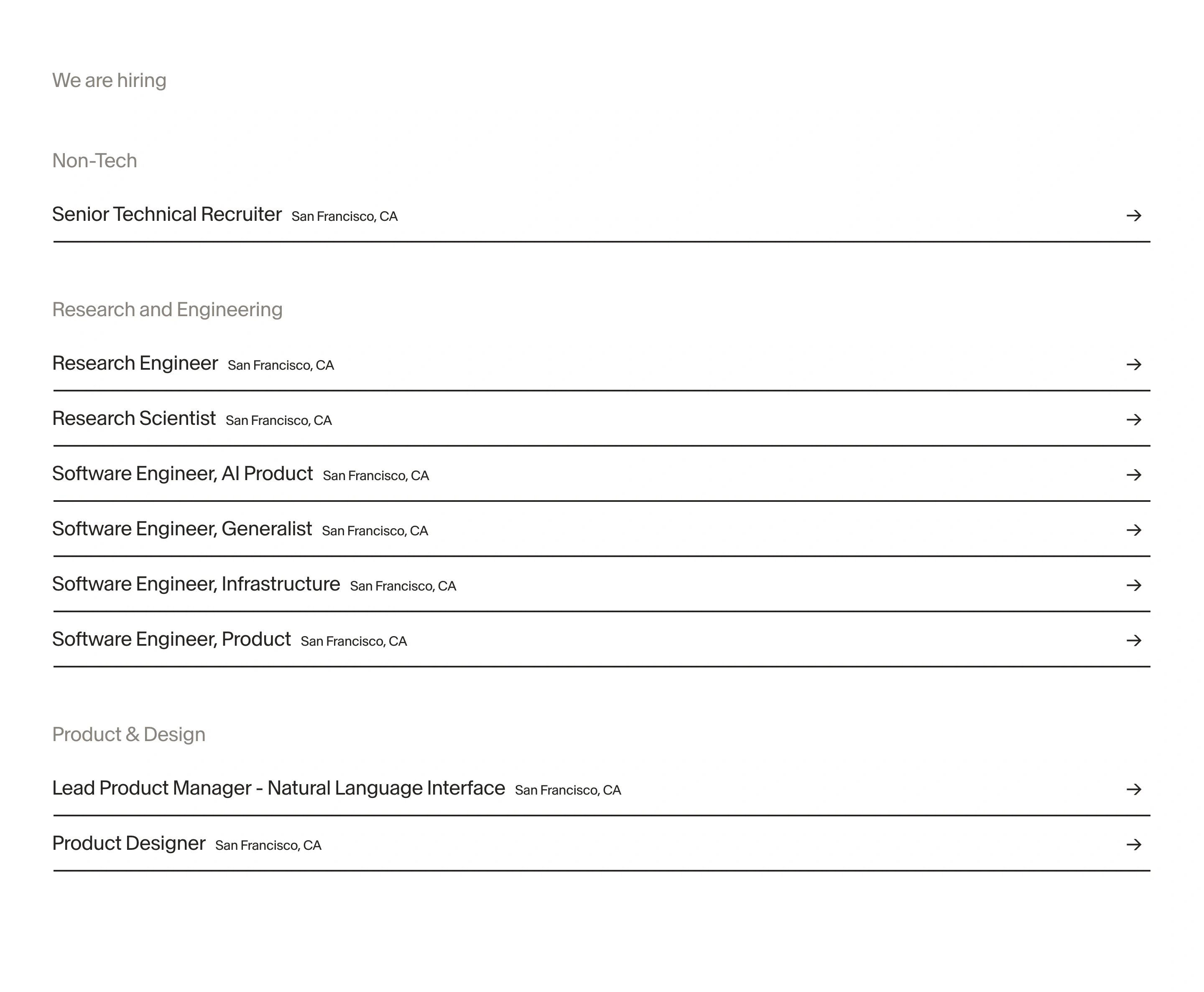 Adept AI Home Page Section Career