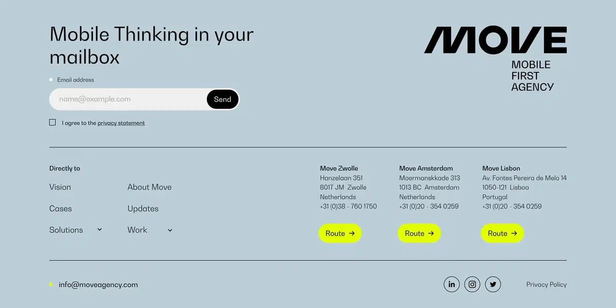 Move Agency Home Page Section Footer