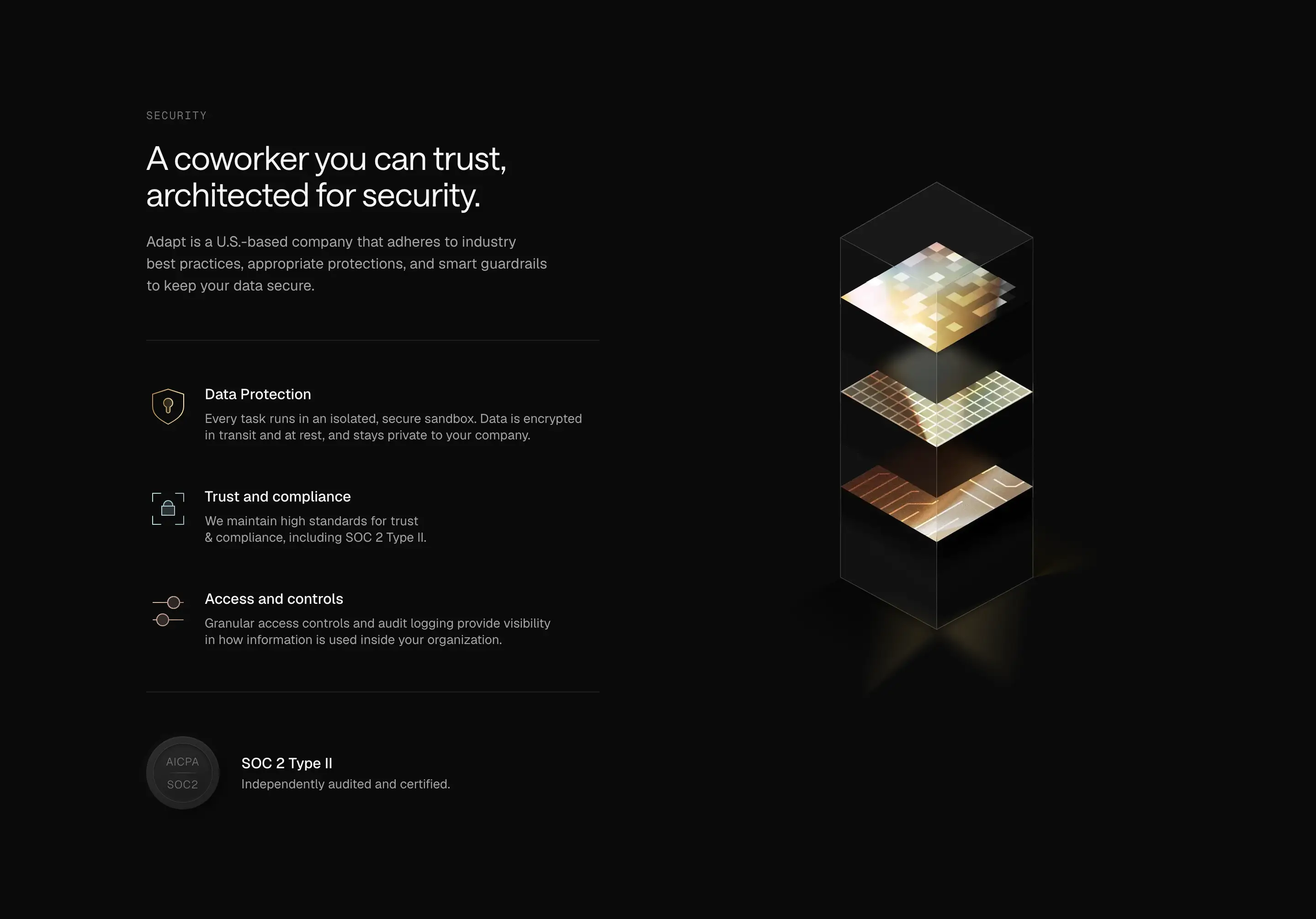 Adapt Security Feature List Design