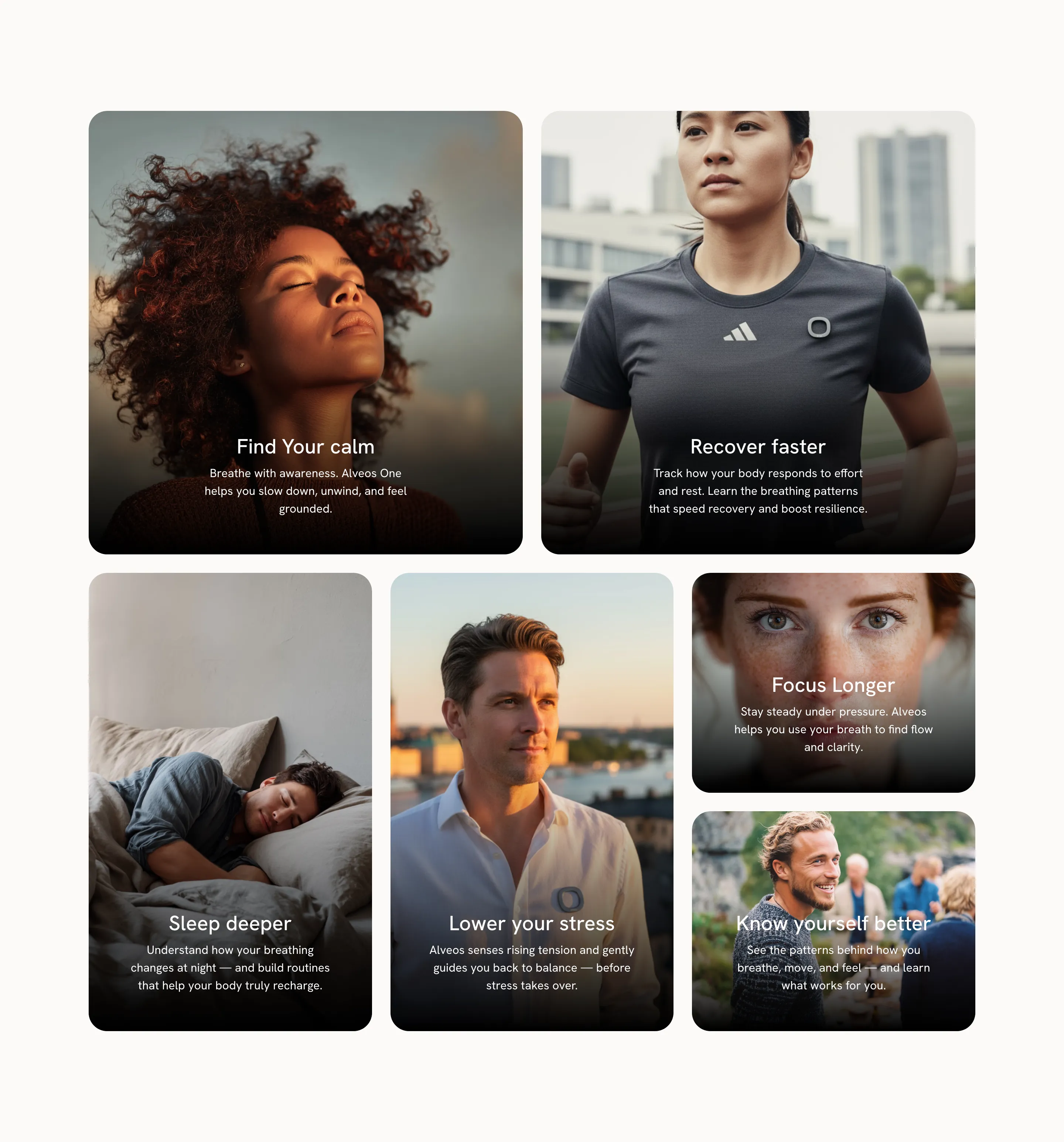 Alveos One Benefits Feature Grid Design