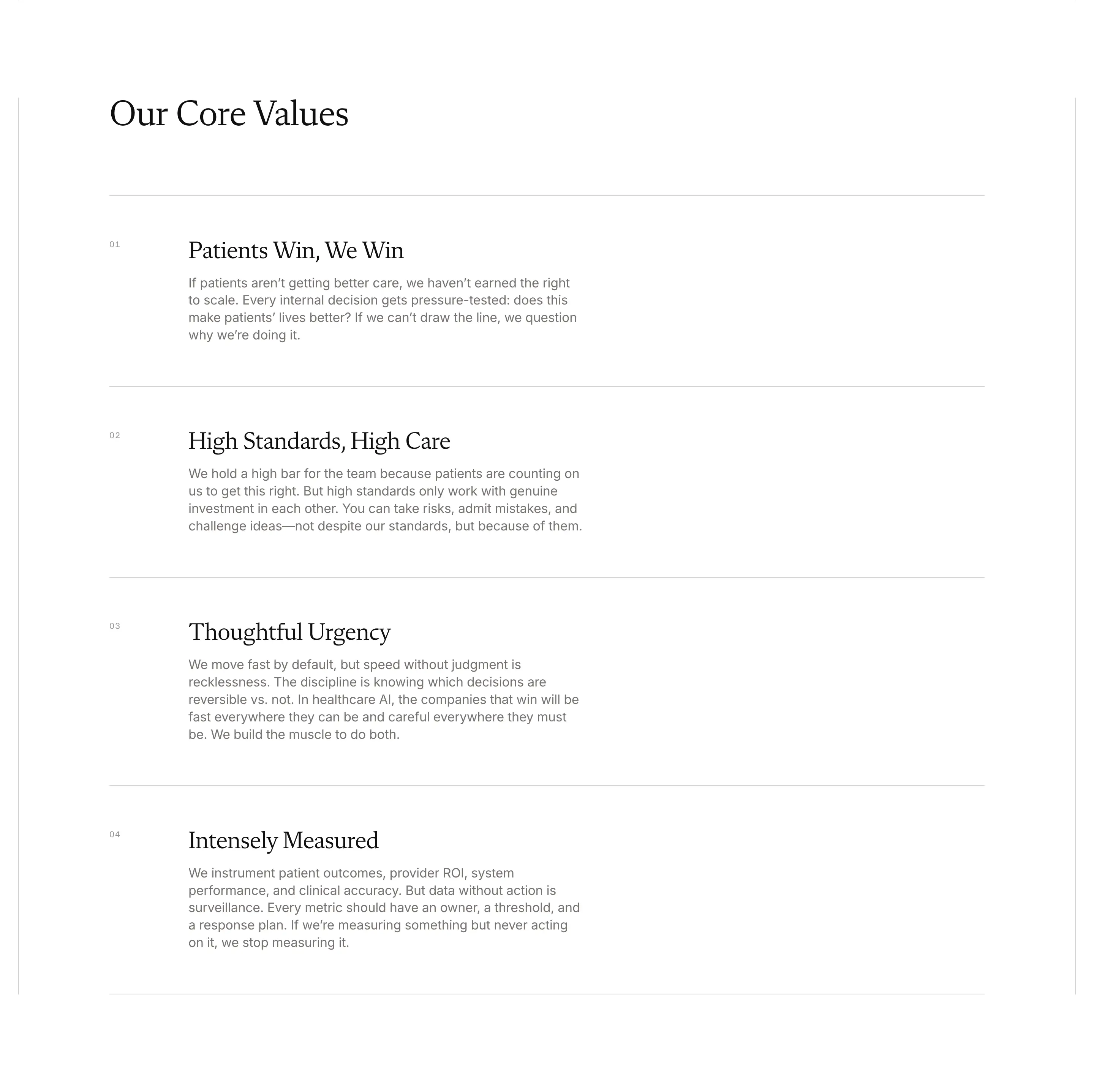 Amigo Core List Design