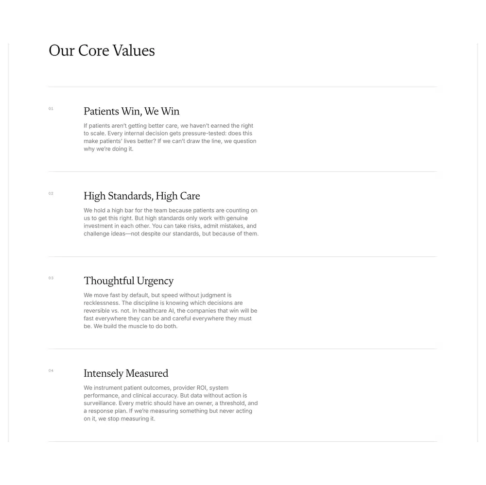 Amigo Core List Design