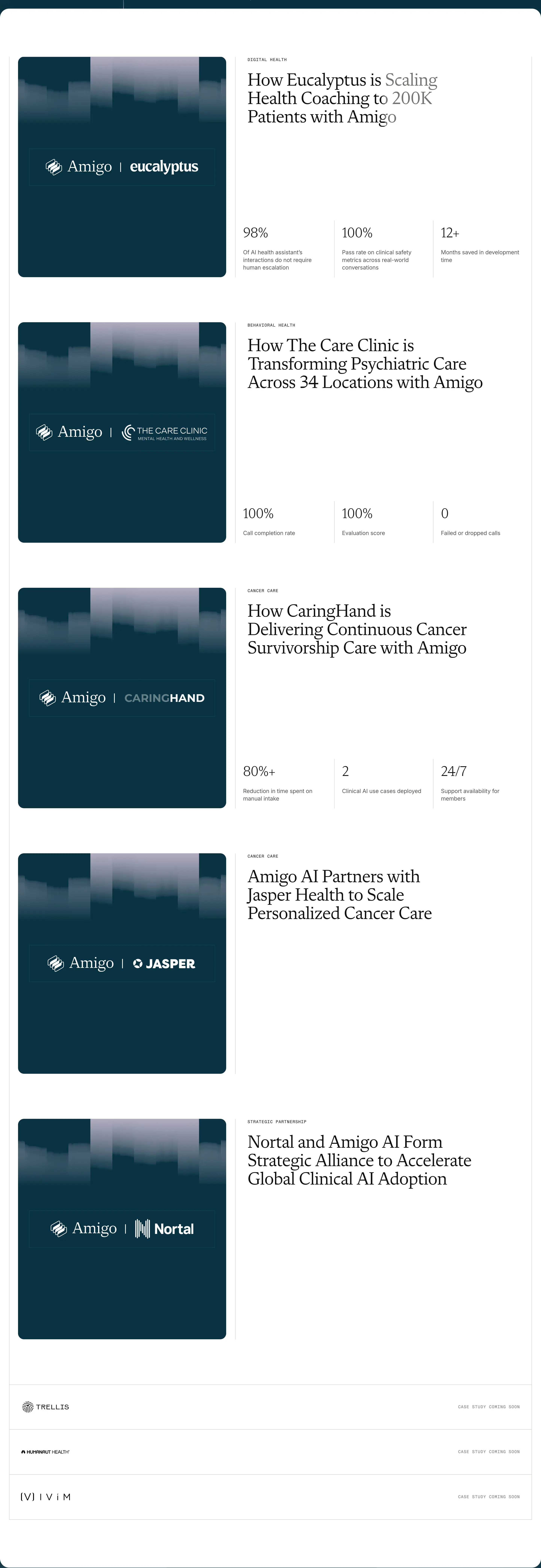 Amigo Customer Feature List Design