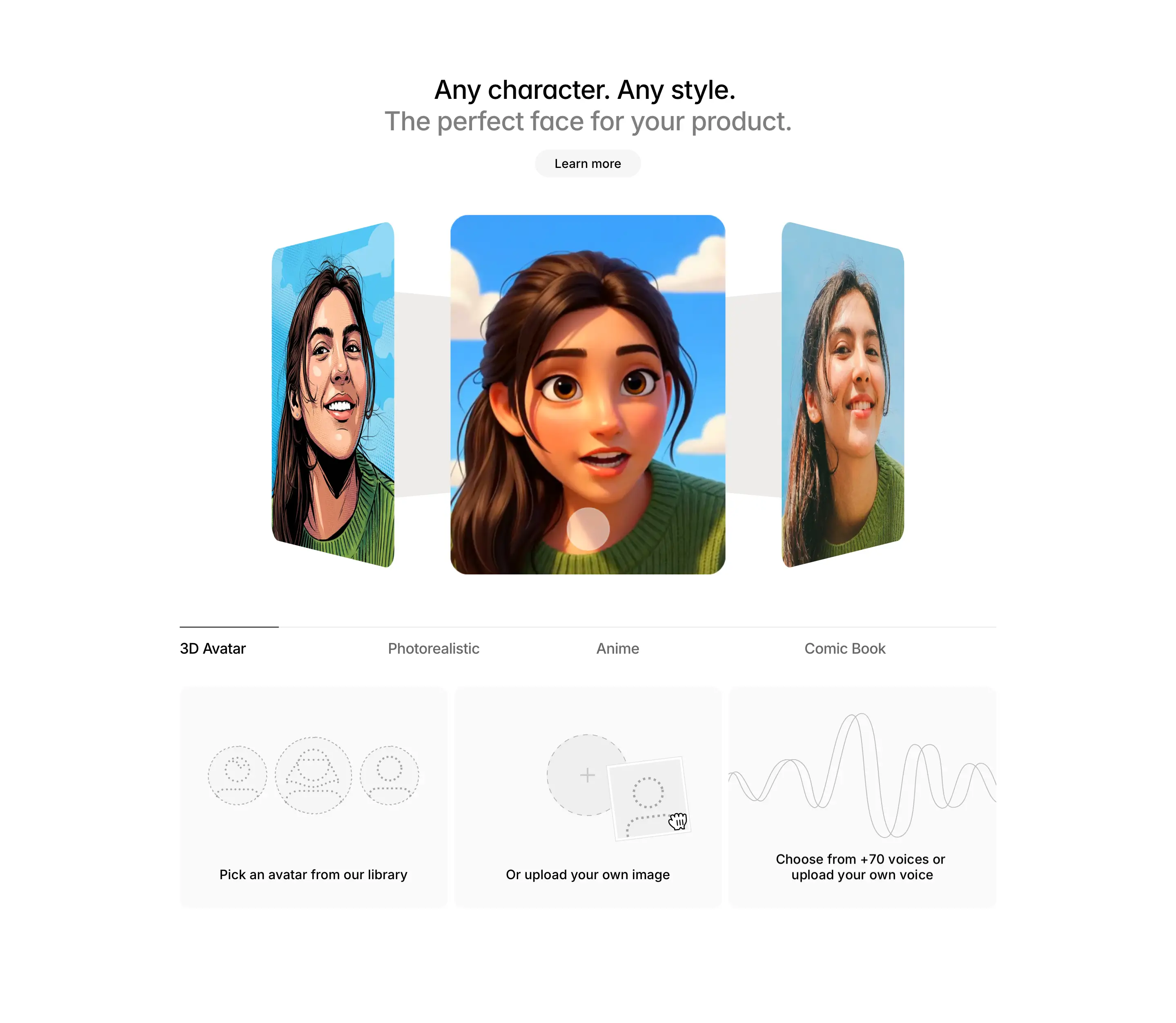 Anam Avatars Showcase Design