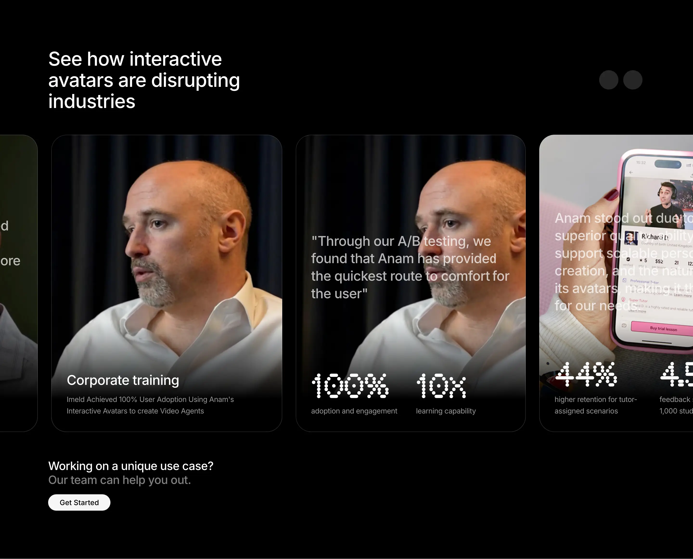 Anam Use Cases Showcase Design