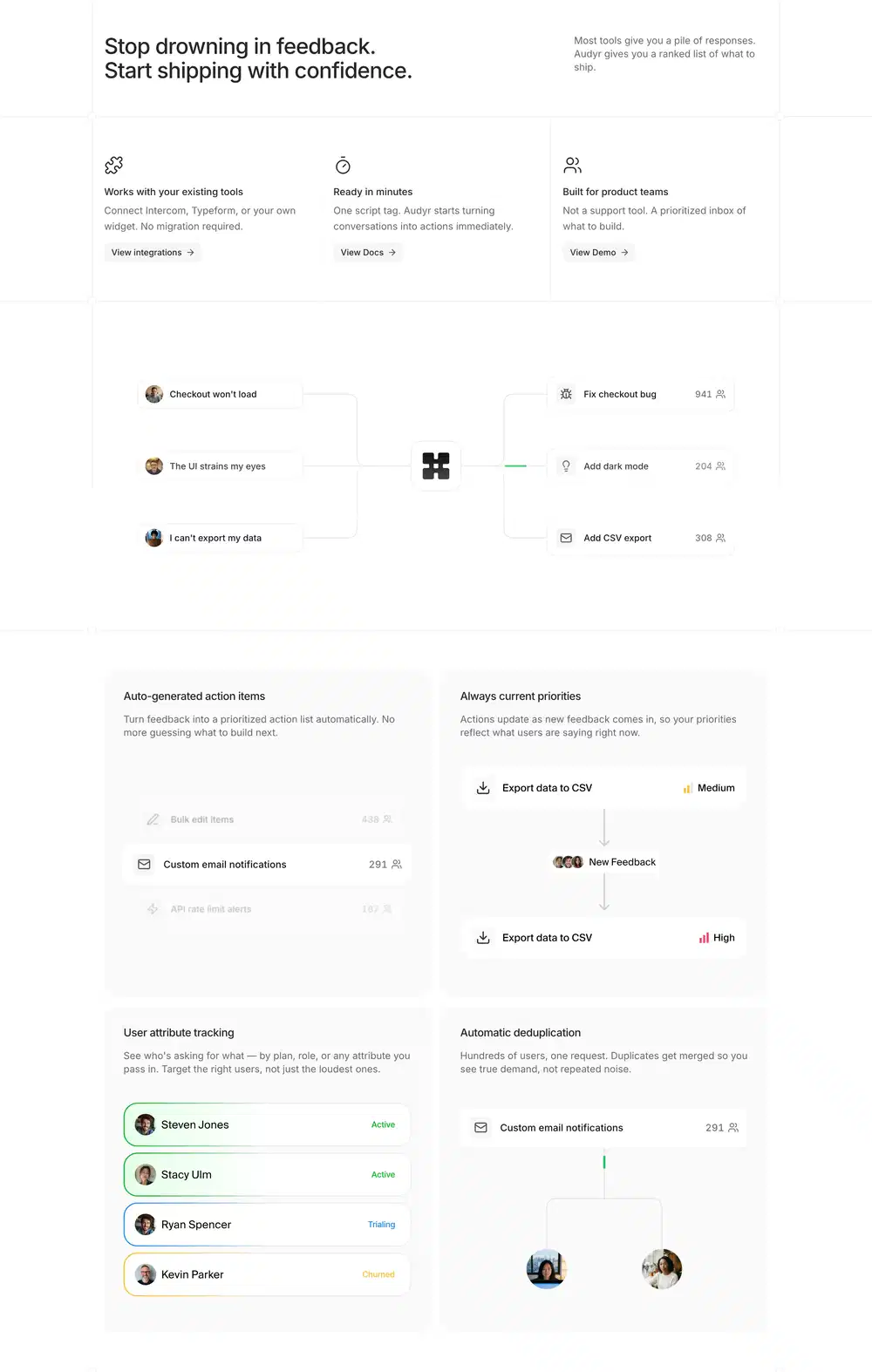 Audyr Product Feature Design