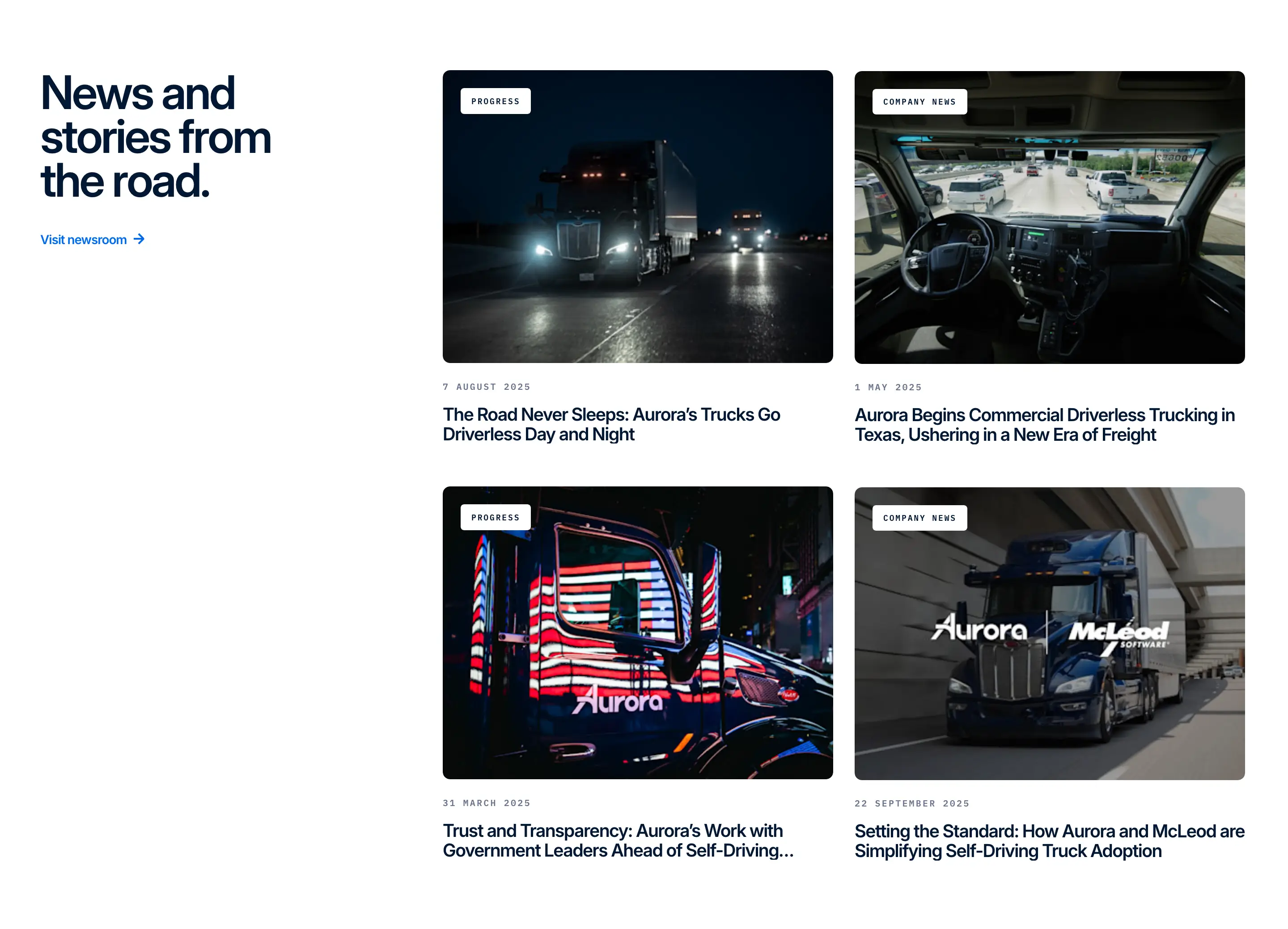 Aurora News Blog Design
