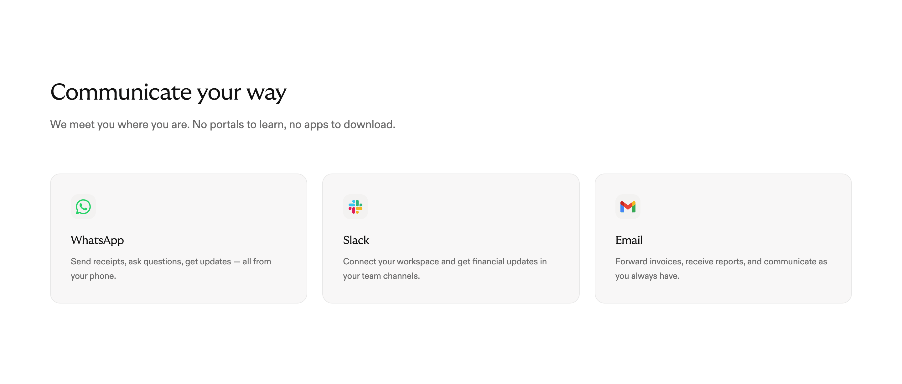 Bronn Communication Integrations Feature Design
