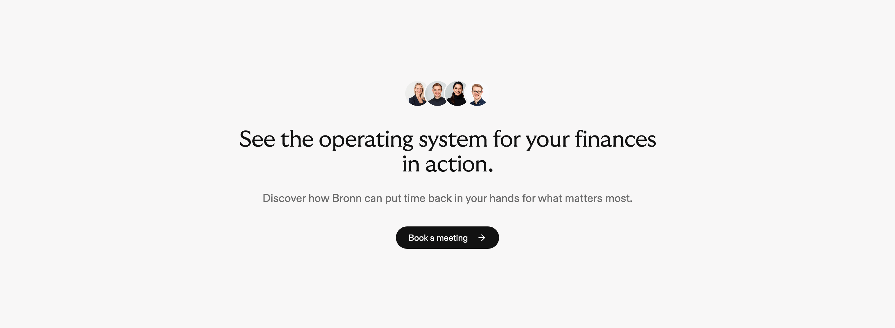 Bronn Meeting CTA Design