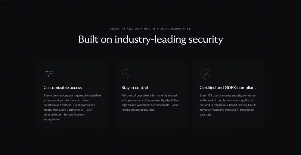 Bronn Security Feature Design