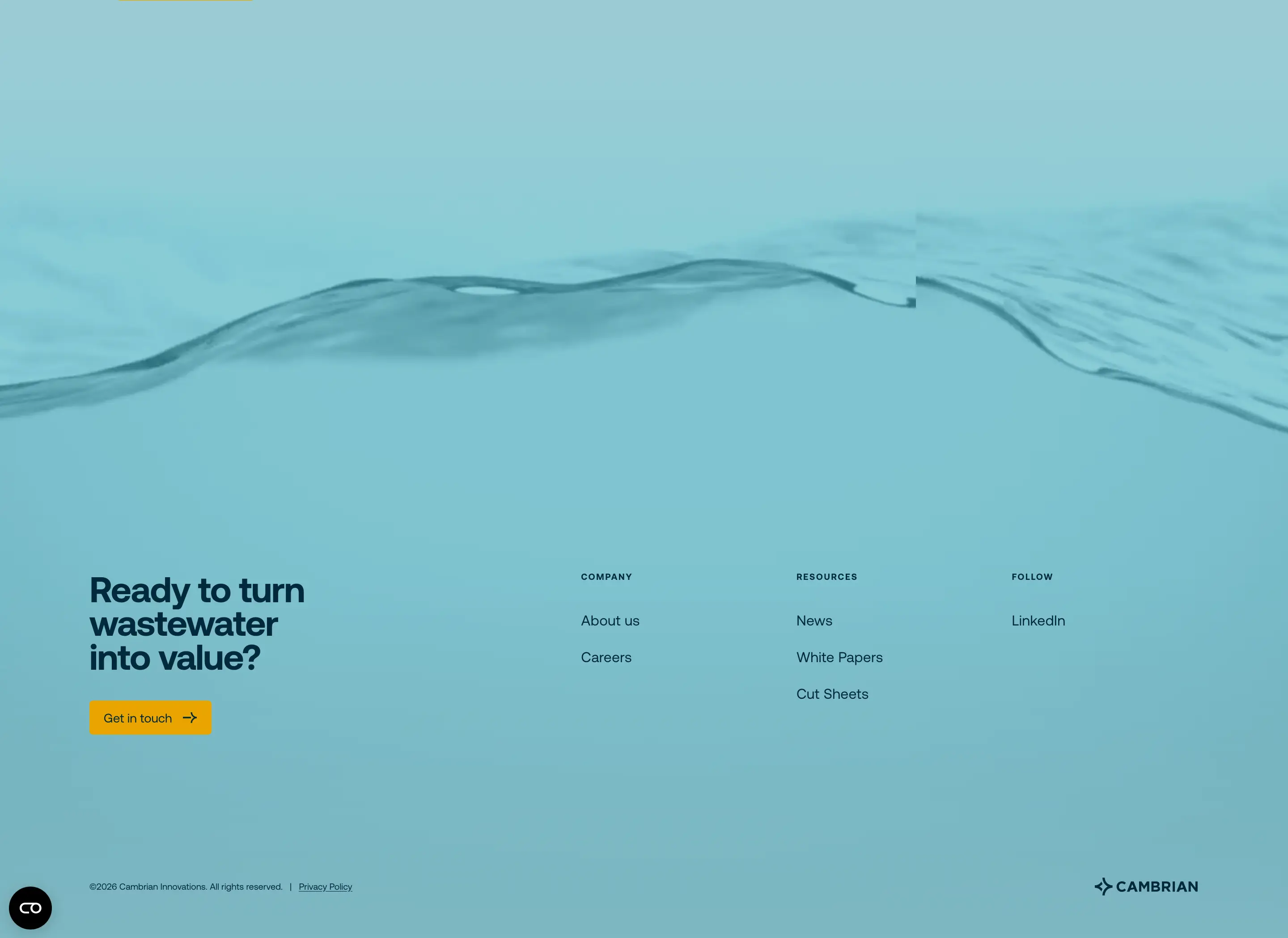 Cambrian Navigation Footer Design