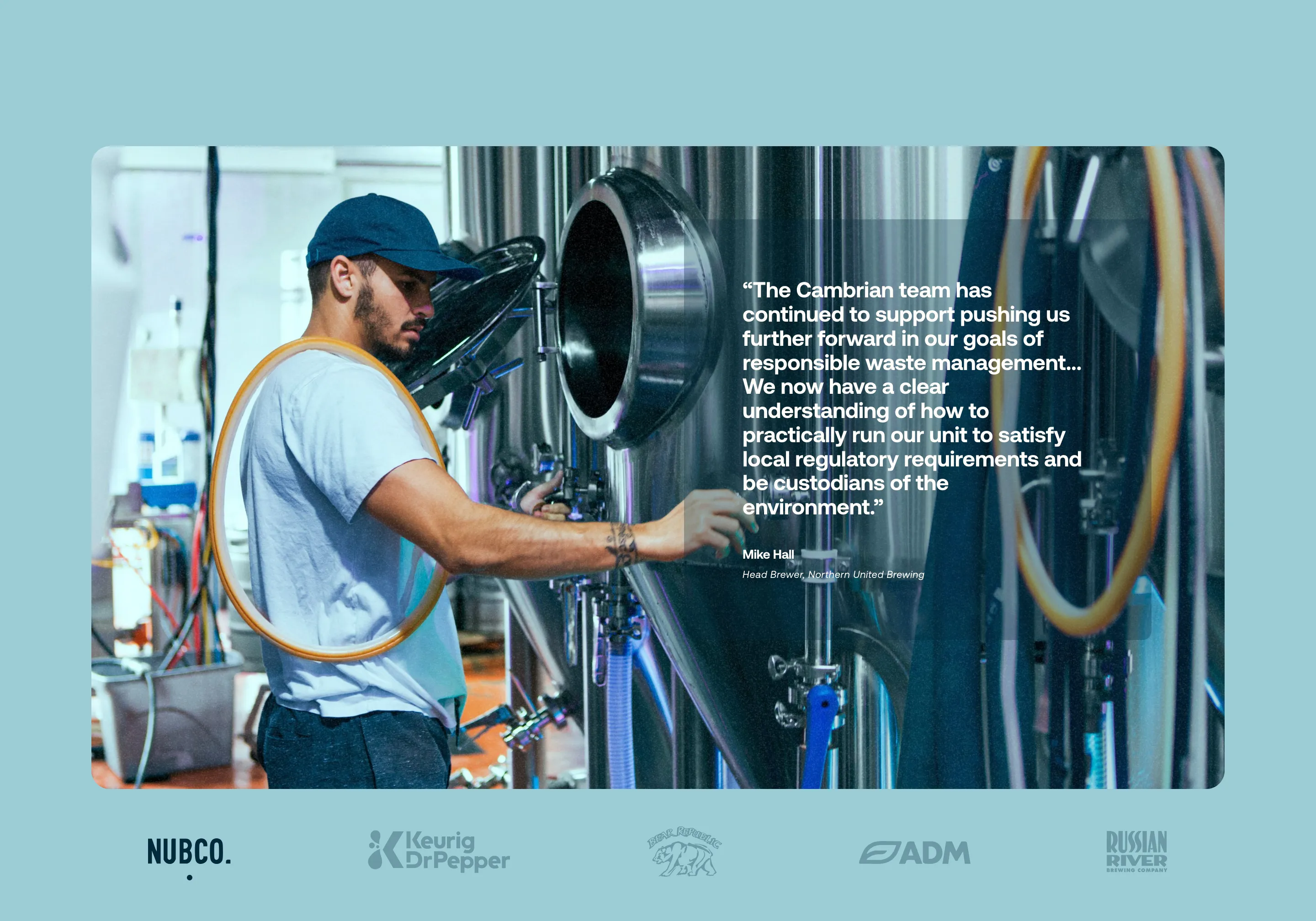 Cambrian Success Testimonial Design