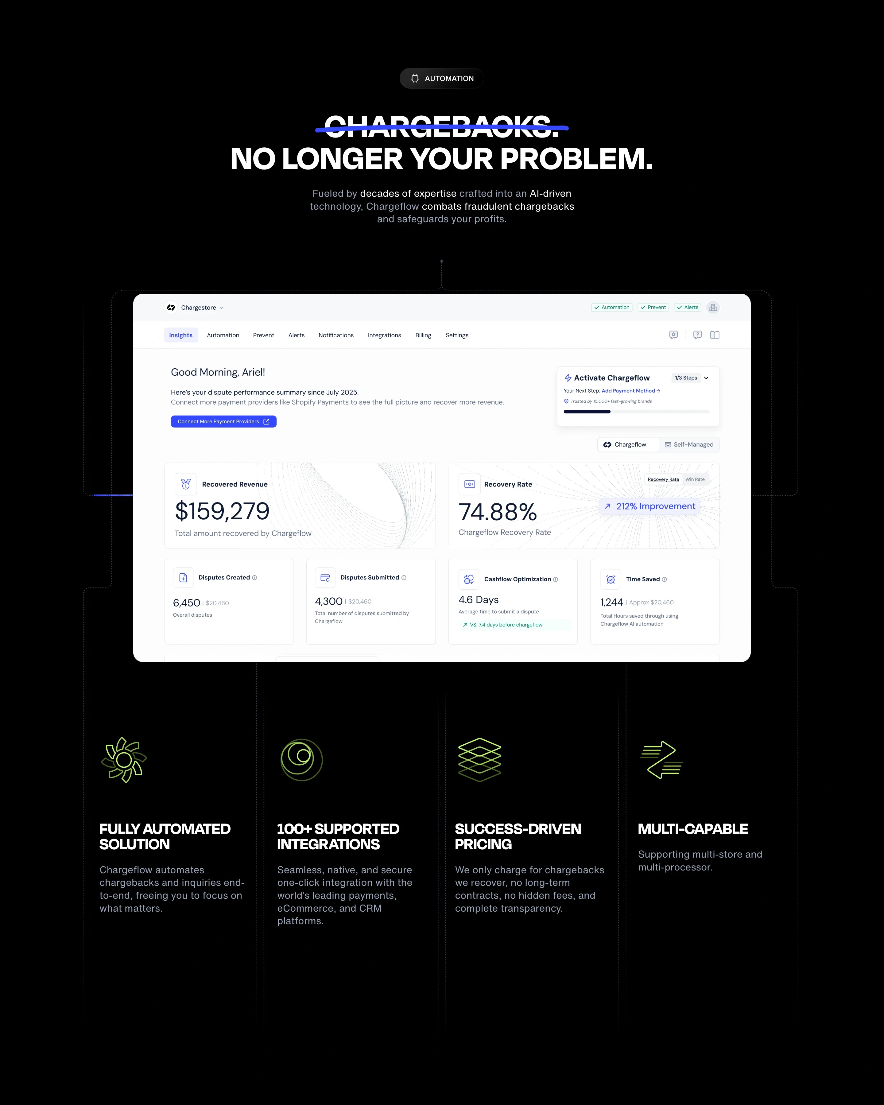 Chargeflow Chargeback Automation Feature Design
