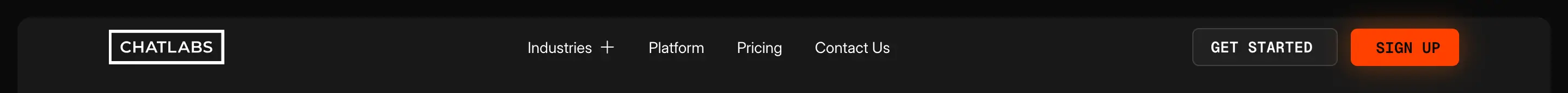 ChatLabs Main Navbar Design