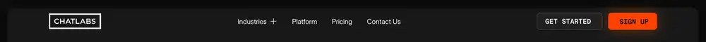 ChatLabs Main Navbar Design