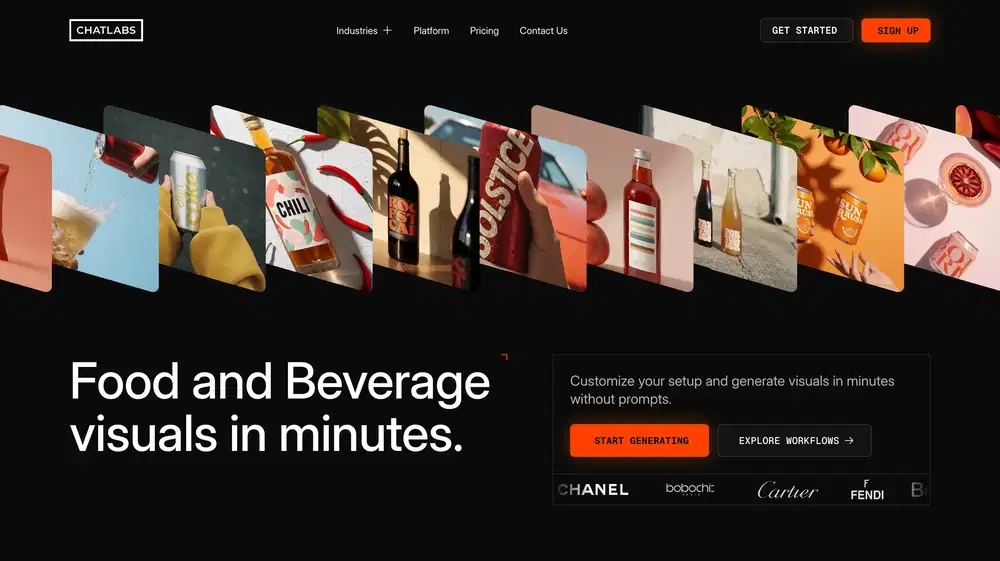 ChatLabs Visual Generation Hero Design