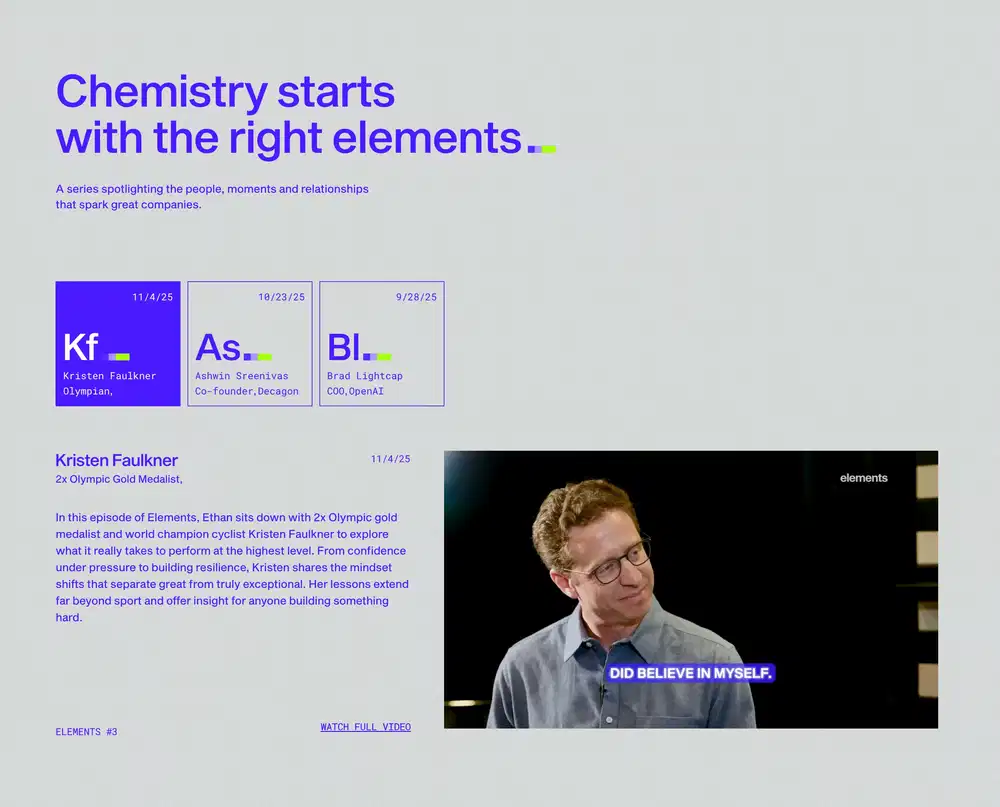 Chemistry Interview Design