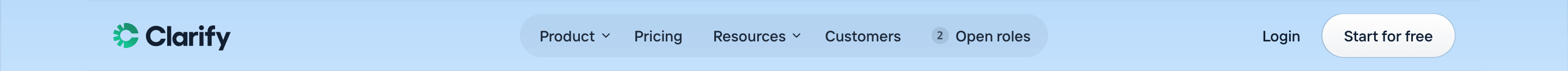 Clarify Navigation Navbar Design