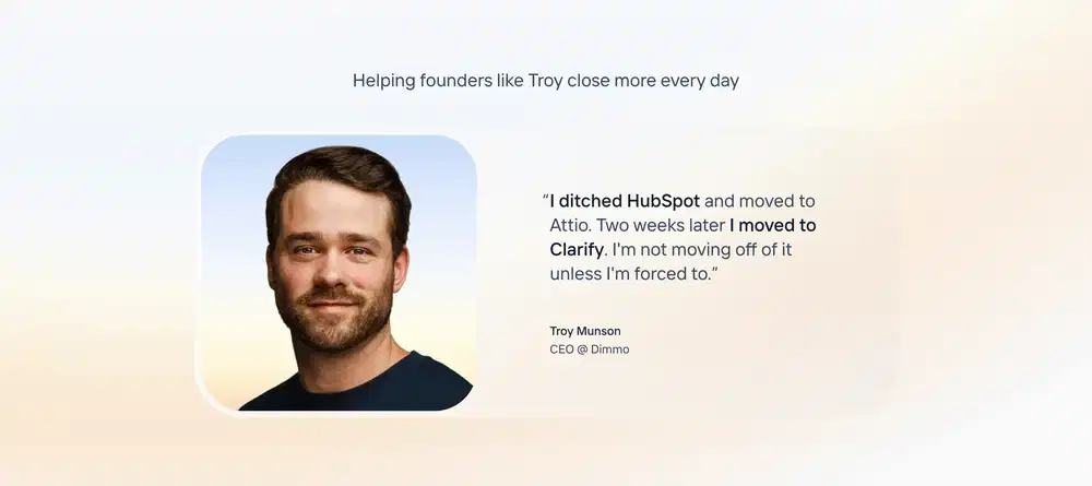 Clarify Testimonial Quote Design