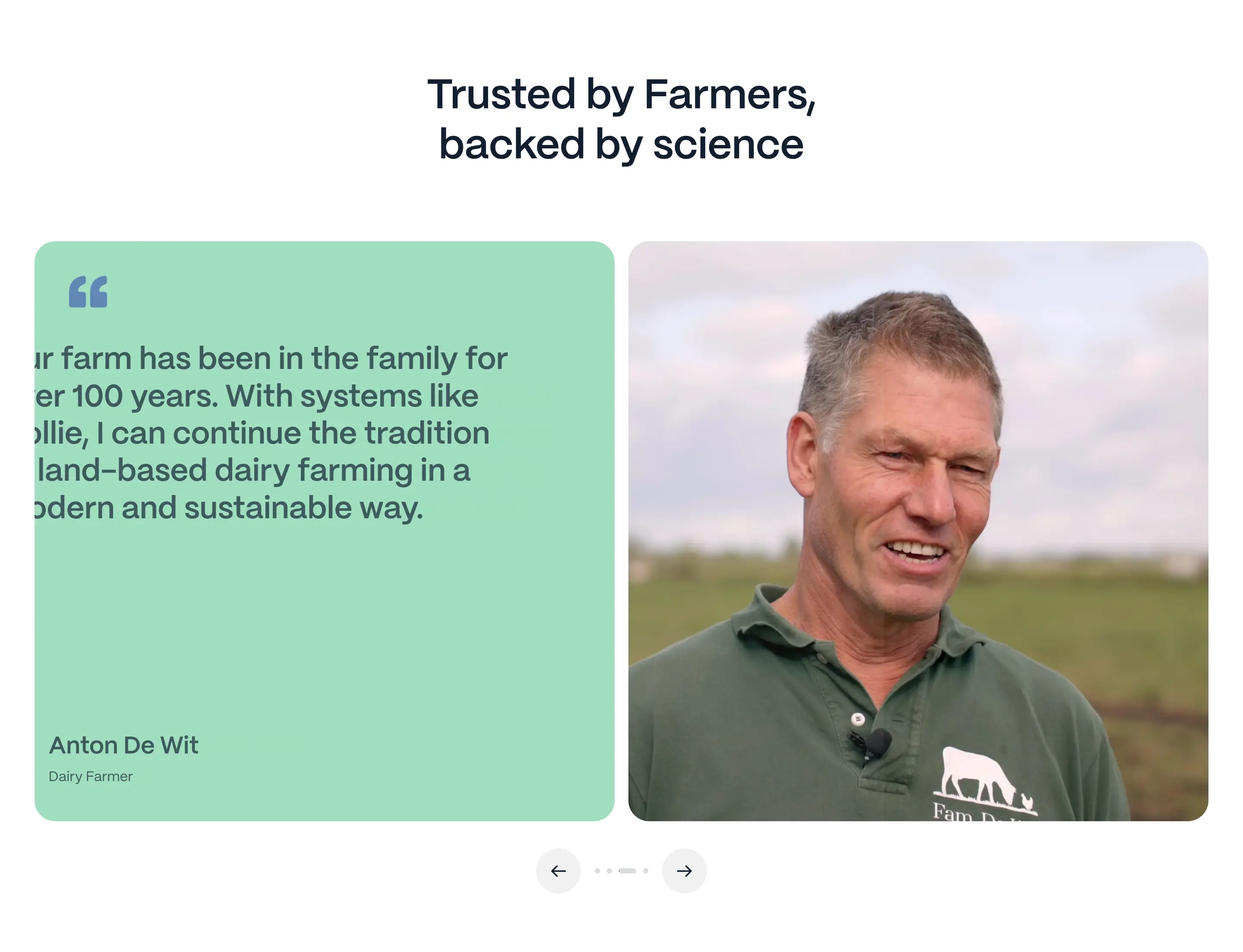Collie Customer Testimonial Design