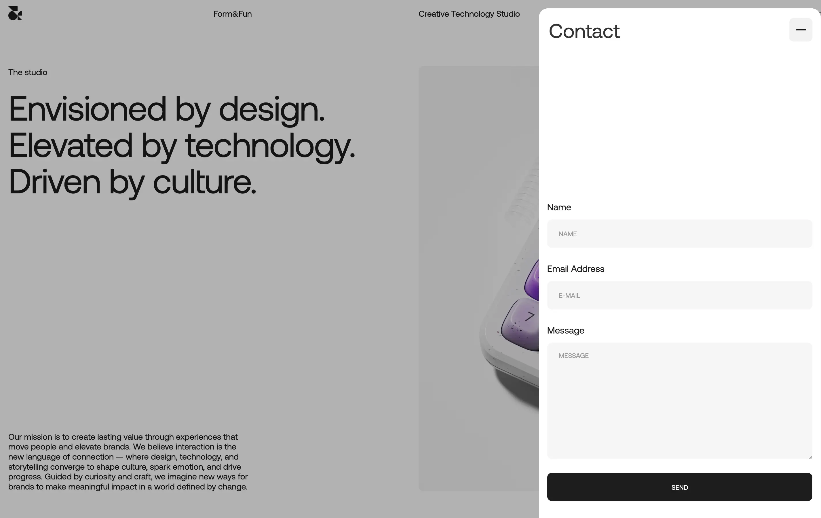 Form & Fun Studio Message Design