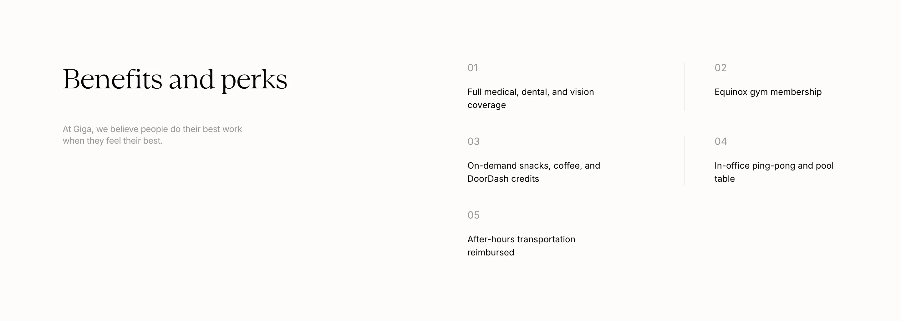 Giga Employee Feature Design