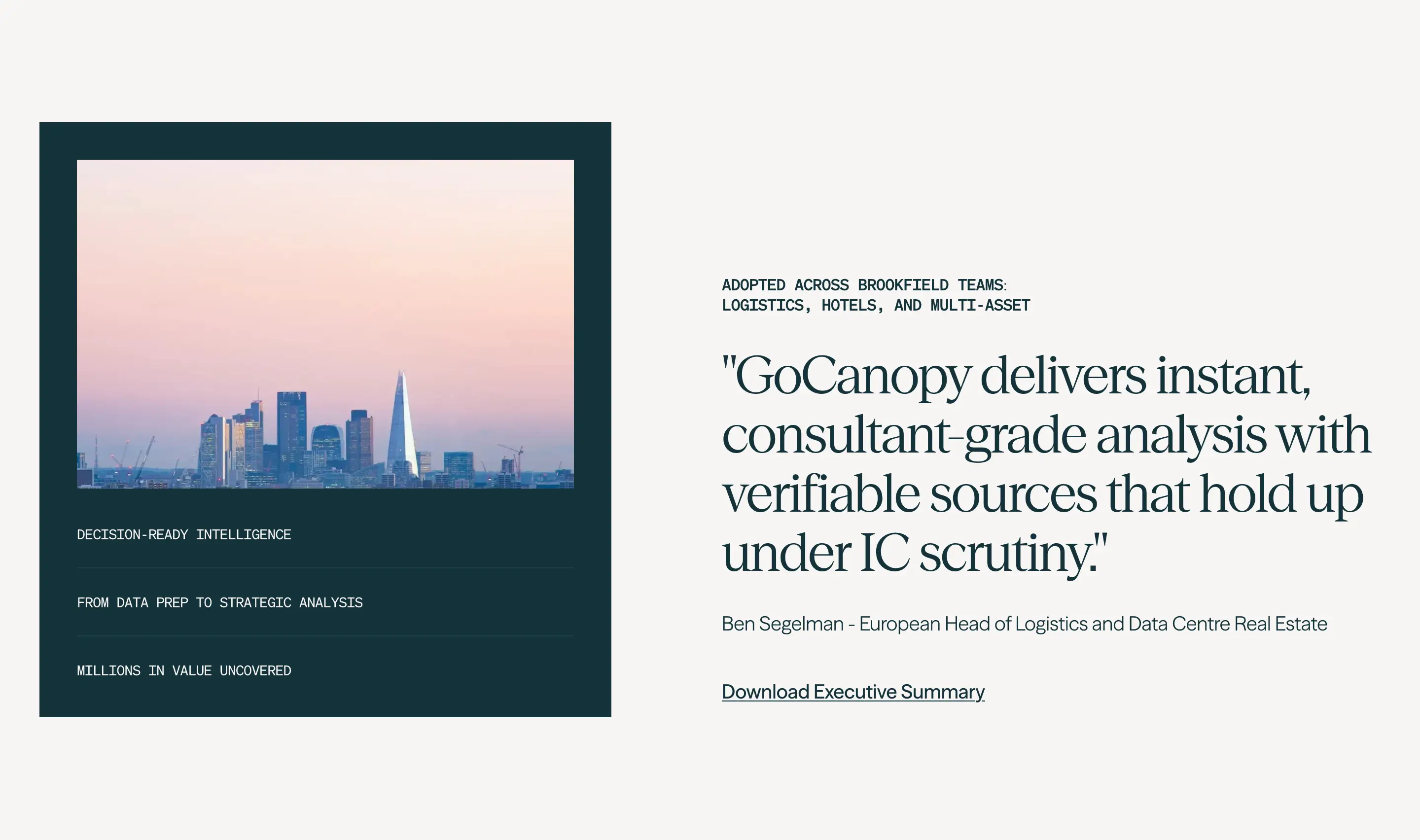 GoCanopy Customer Success Testimonial Design