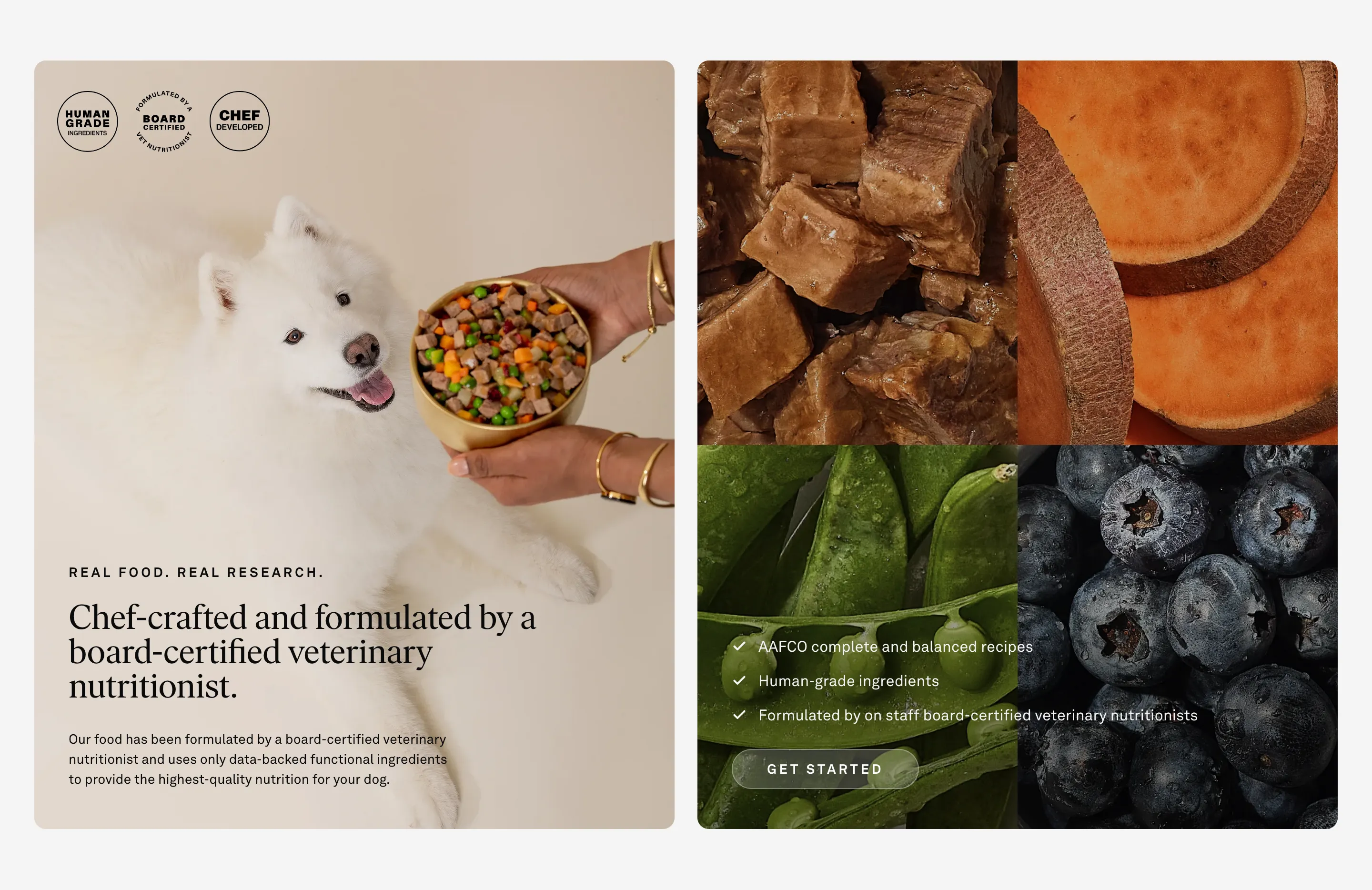 Golden Child Ingredients Feature Design