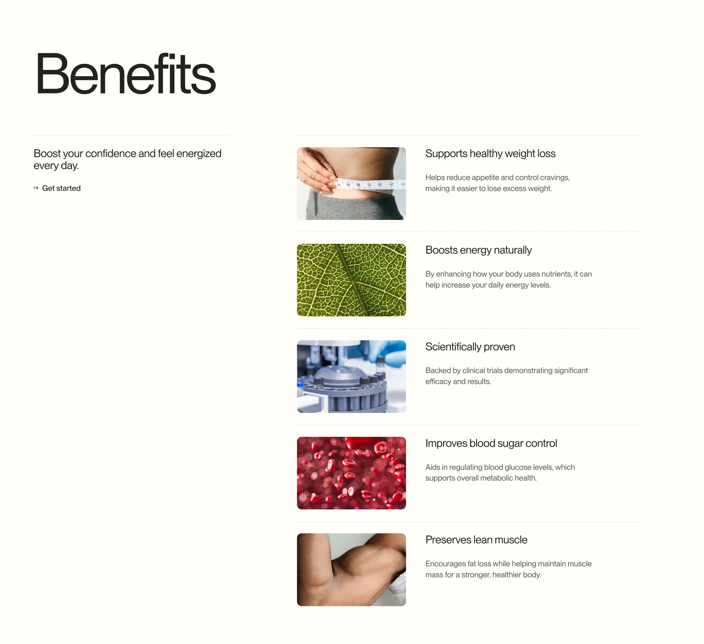 Good Life Product Advantages Feature List Design