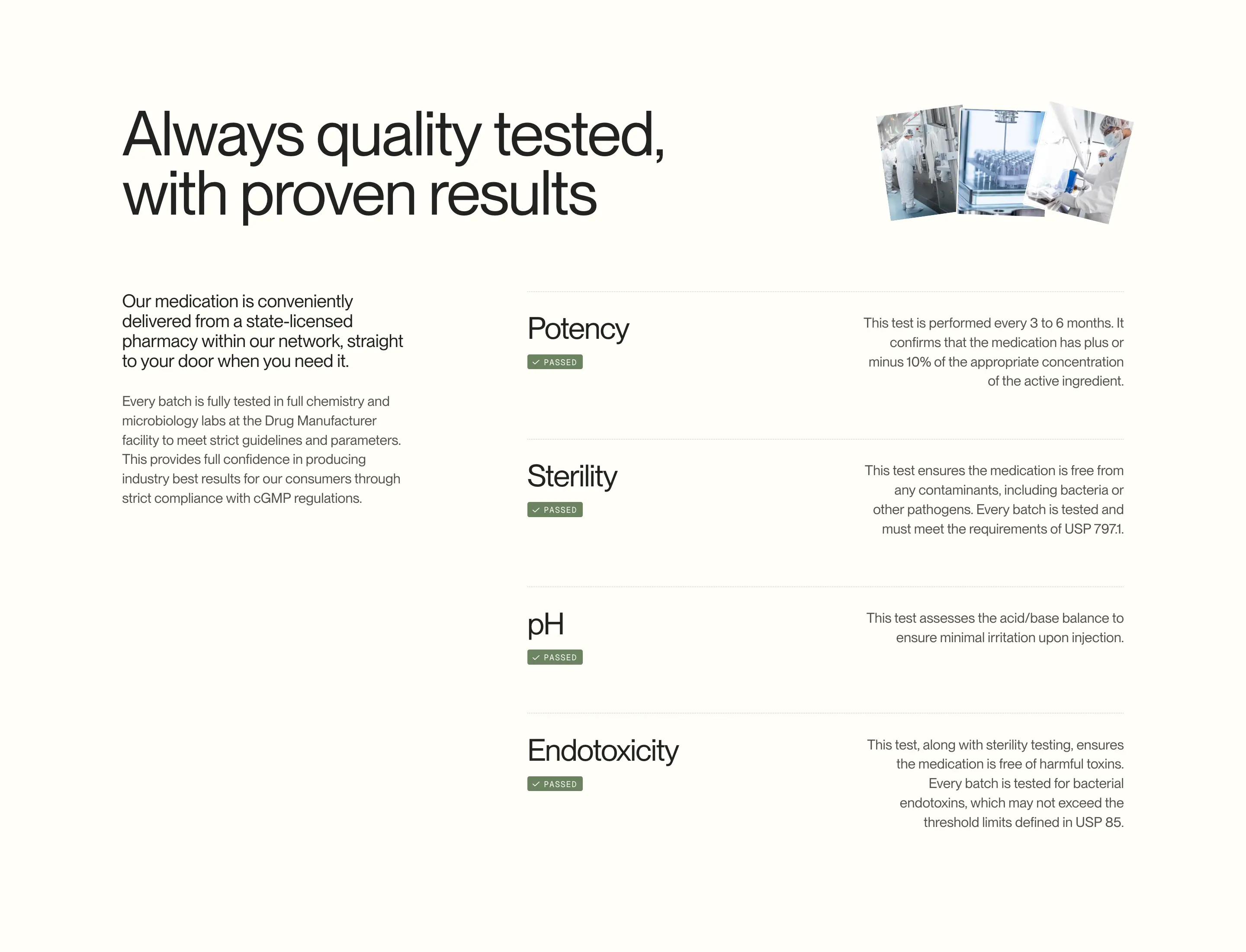 Good Life Quality Assurance Feature List Design
