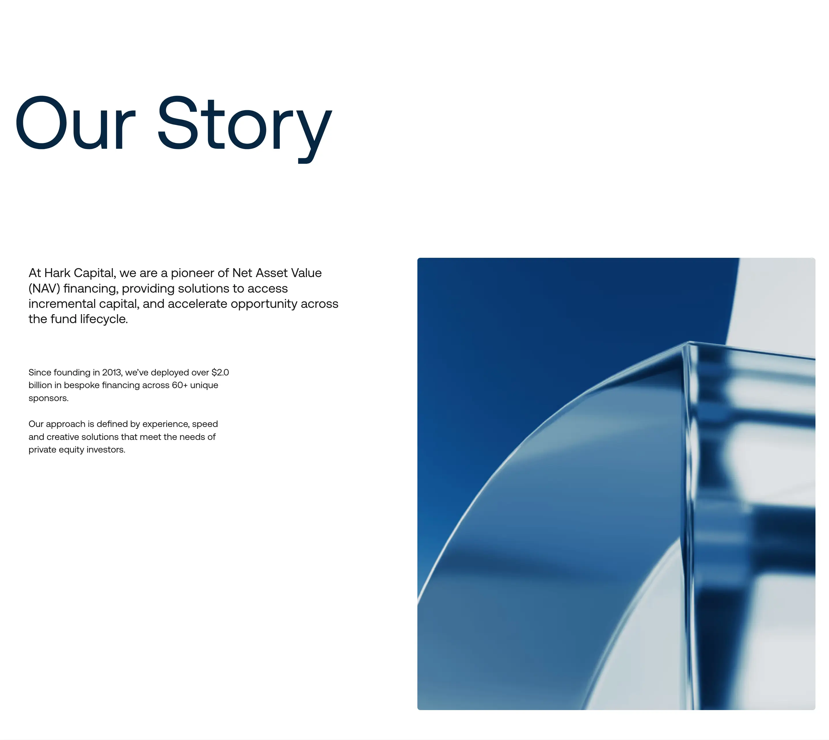 Hark Capital Our Story Feature Design