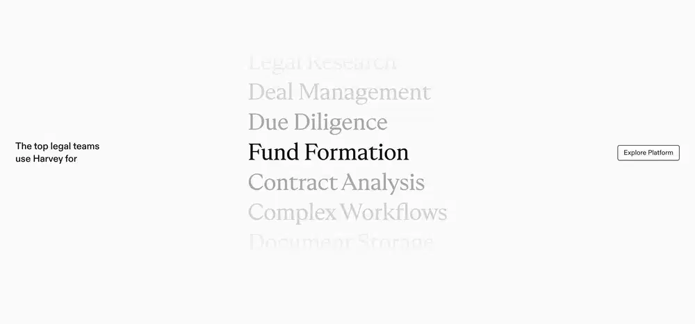 Harvey Legal Use Feature Design