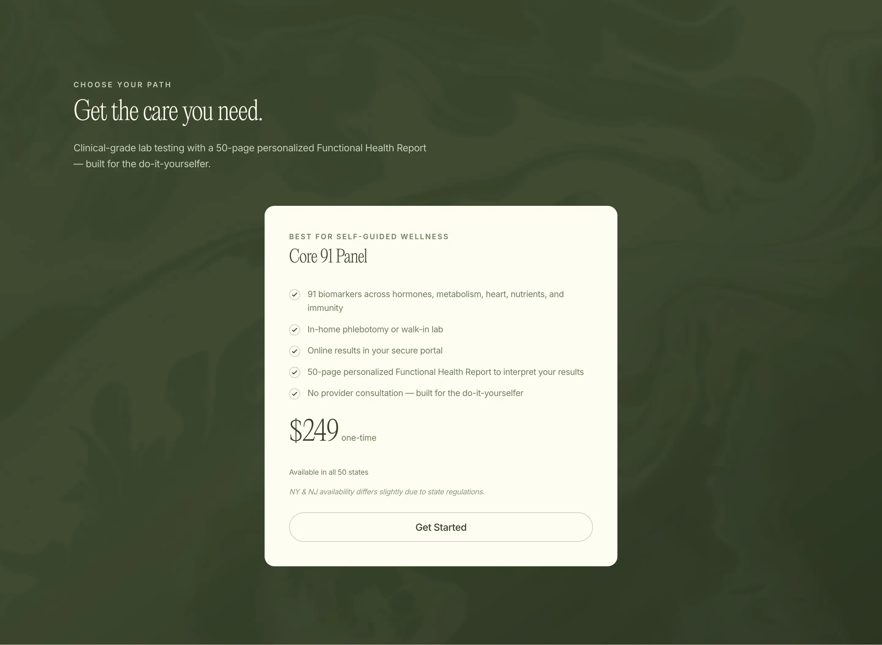 Heva Health Panel Pricing Design