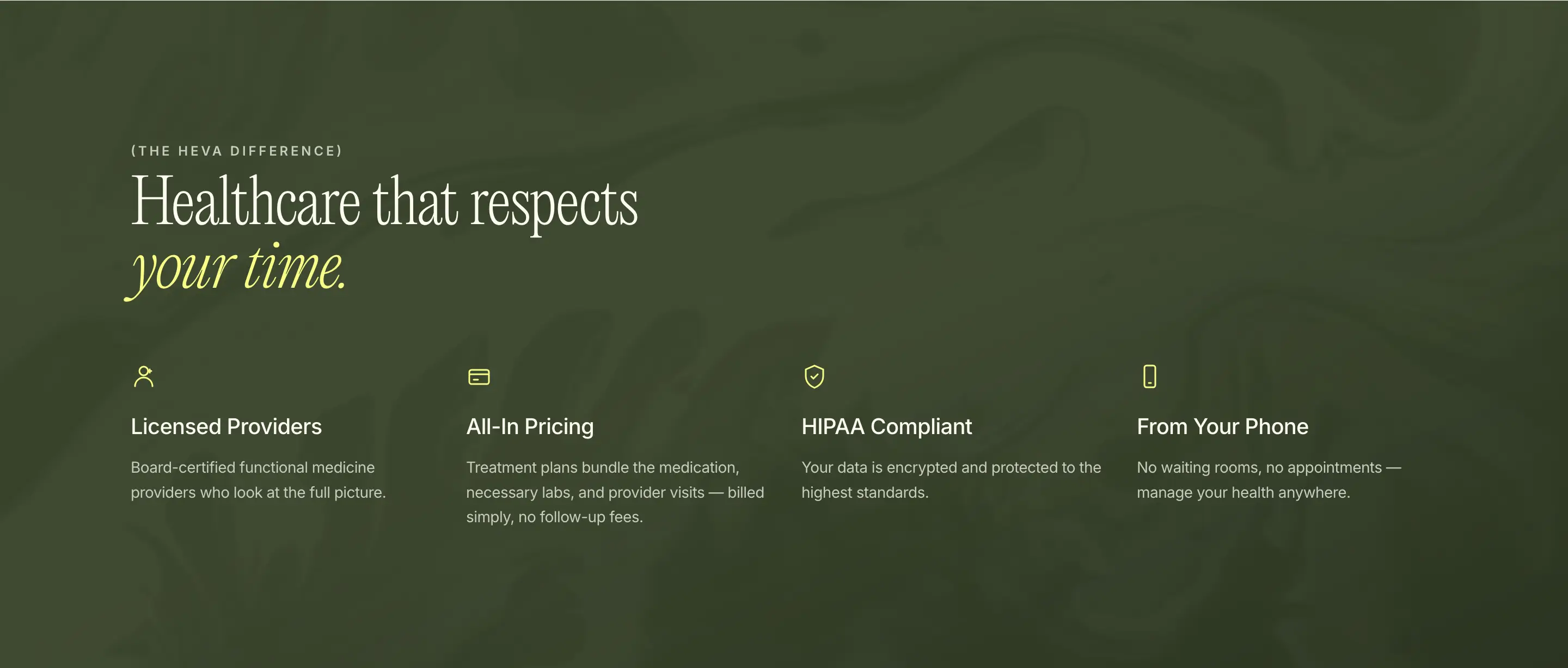 Heva Value Feature Design