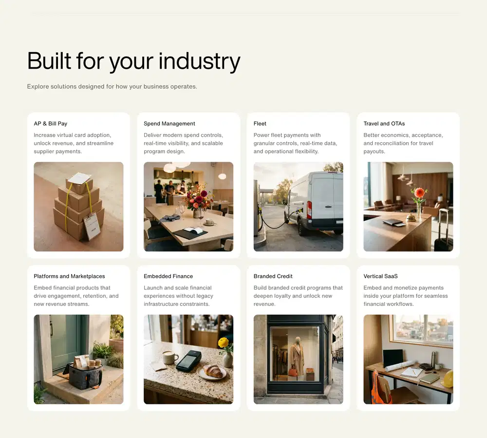 Highnote Industry Feature Design