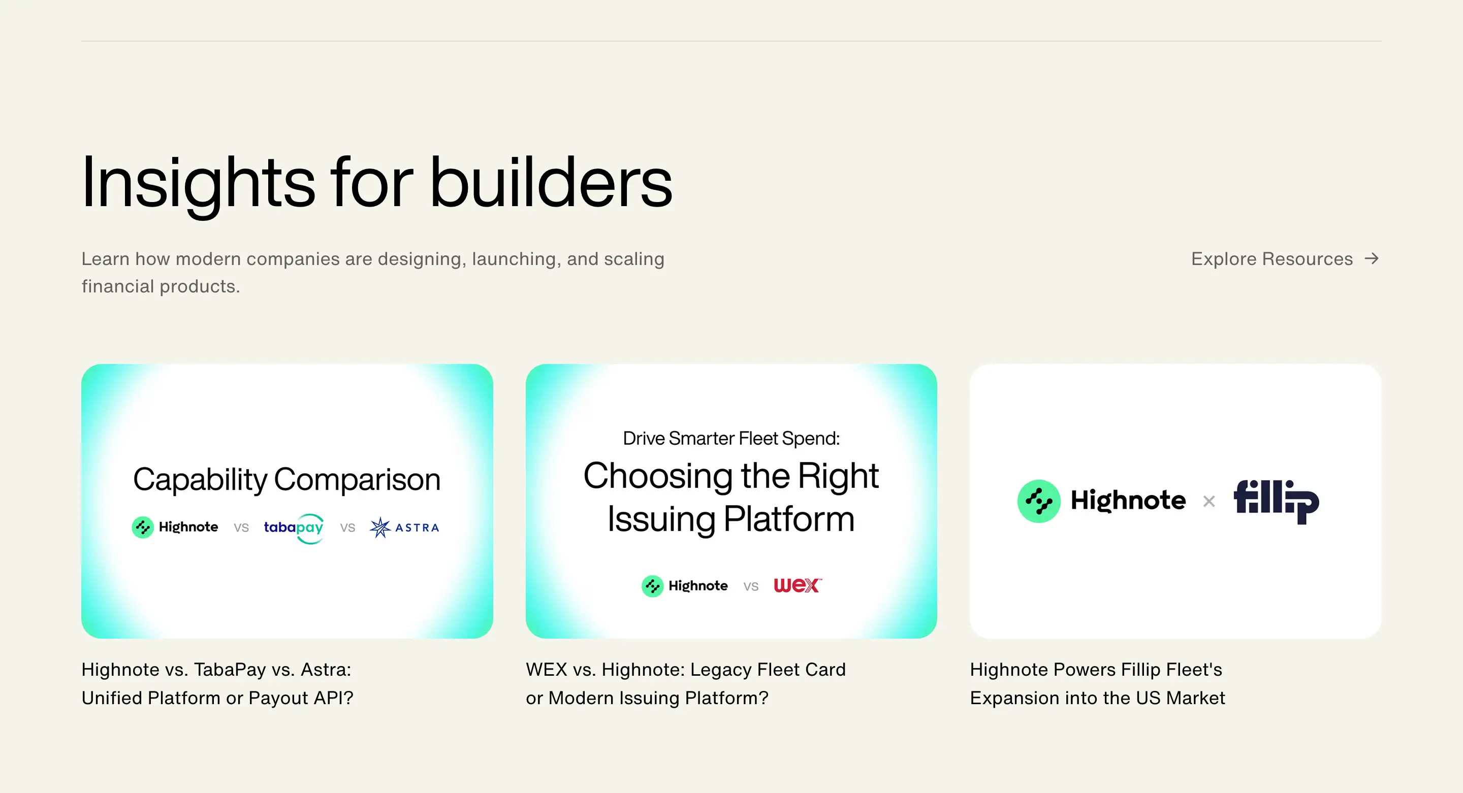 Highnote Insights Blog Design