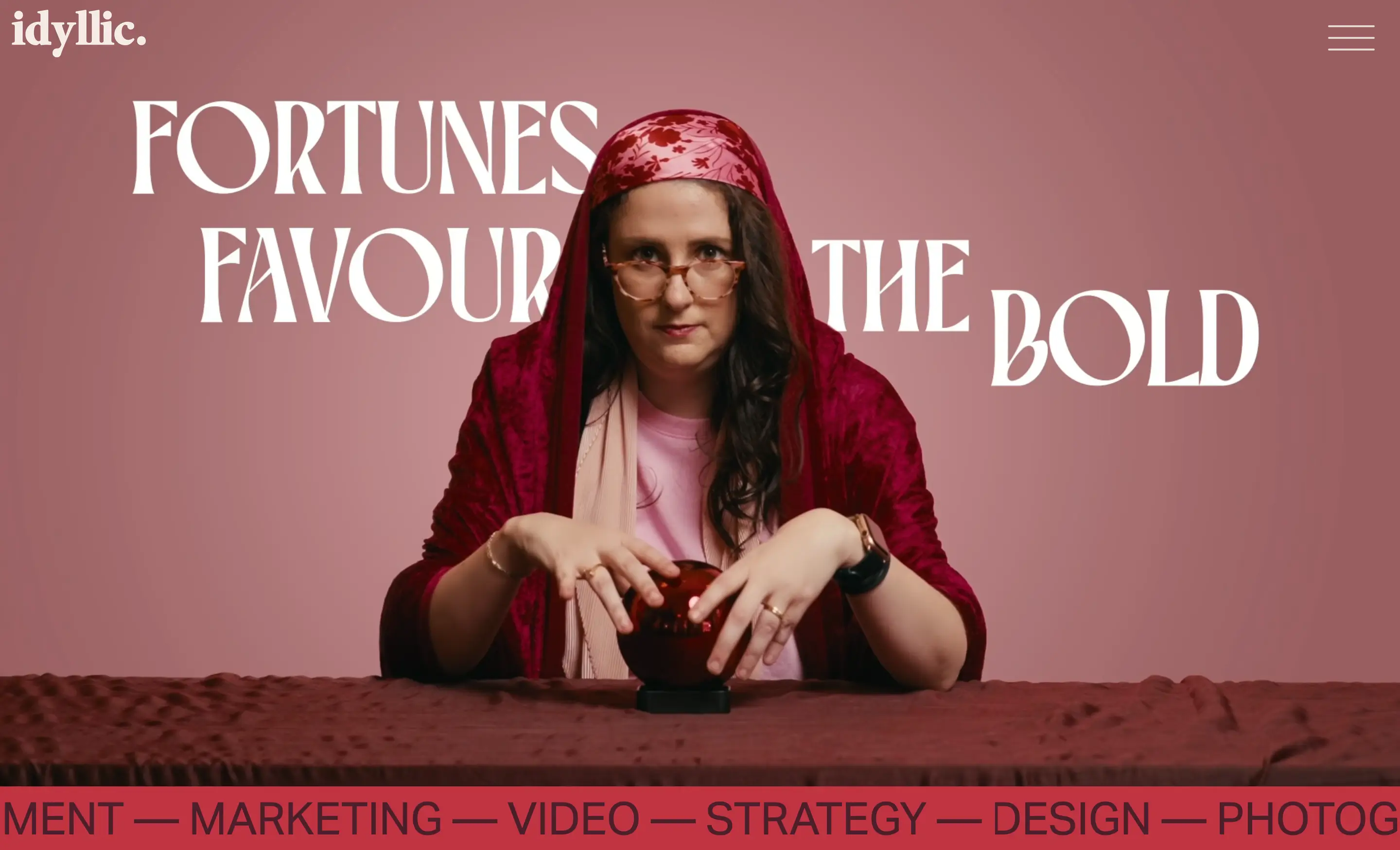 Idyllic Brand Statement Hero Design