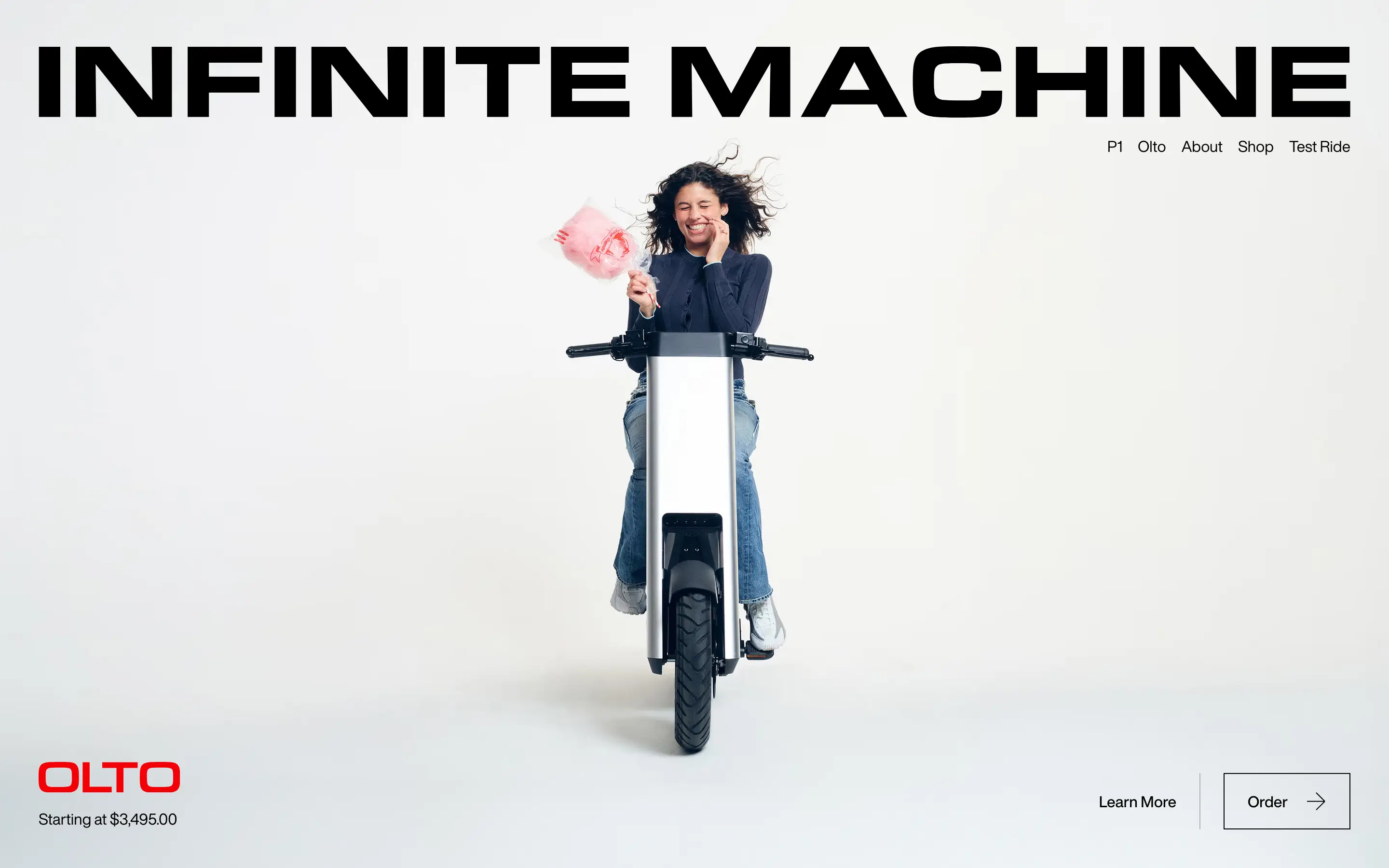Infinite Machine Product Launch Hero Design