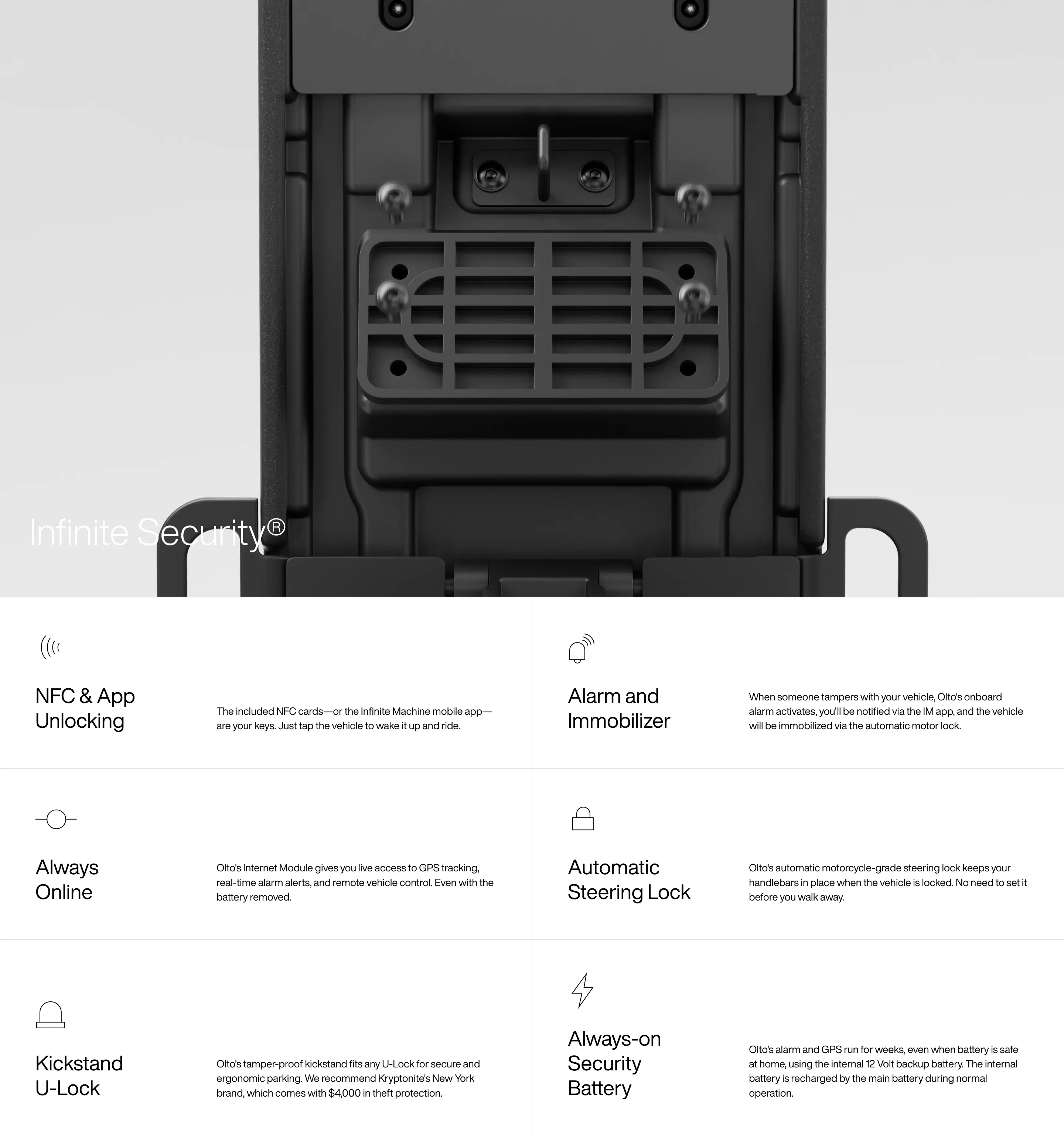 Infinite Machine Security Feature Grid Design