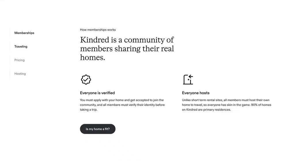 Kindred Membership Feature Design