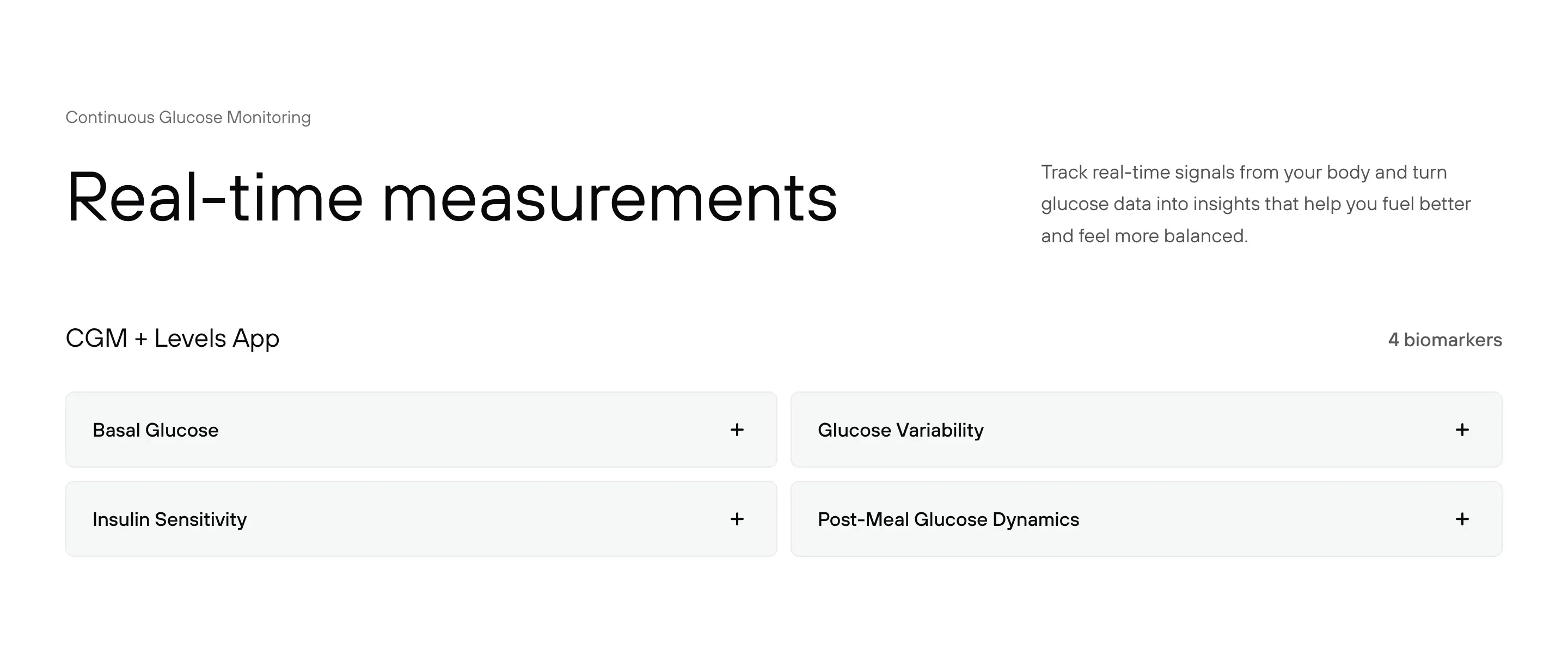 Levels Measurement Feature Design